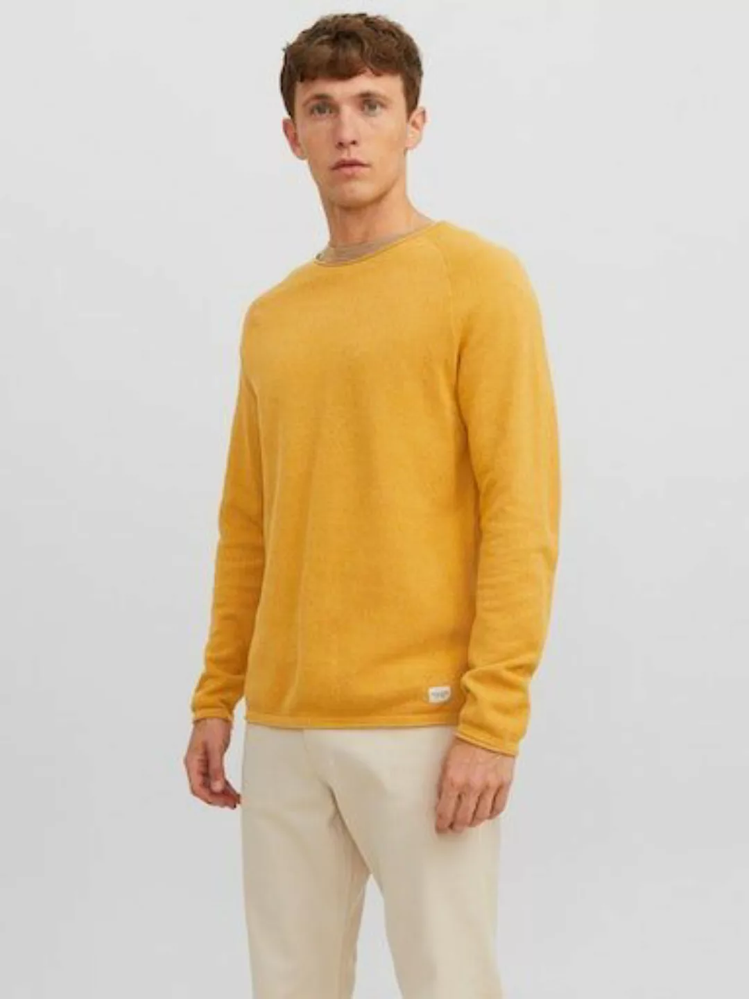 Jack & Jones Rundhalspullover JJEHILL KNIT CREW NECK NOOS günstig online kaufen