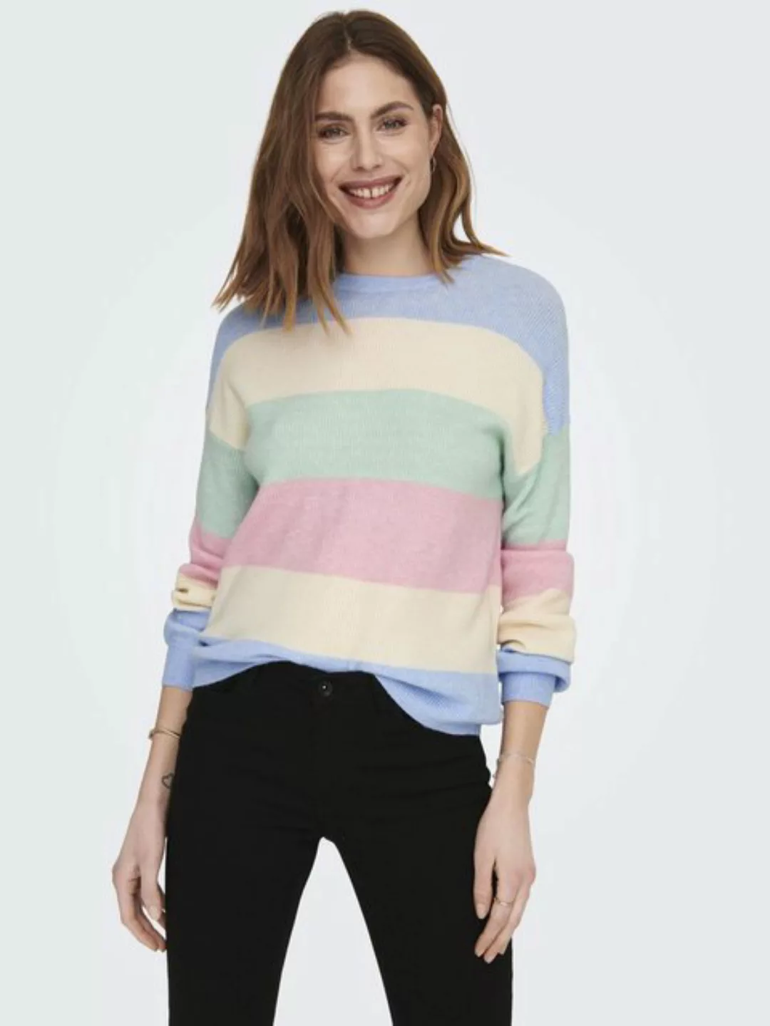 ONLY Strickpullover ONLATIA L/S STRIPE PULLOVER KNT NOOS günstig online kaufen