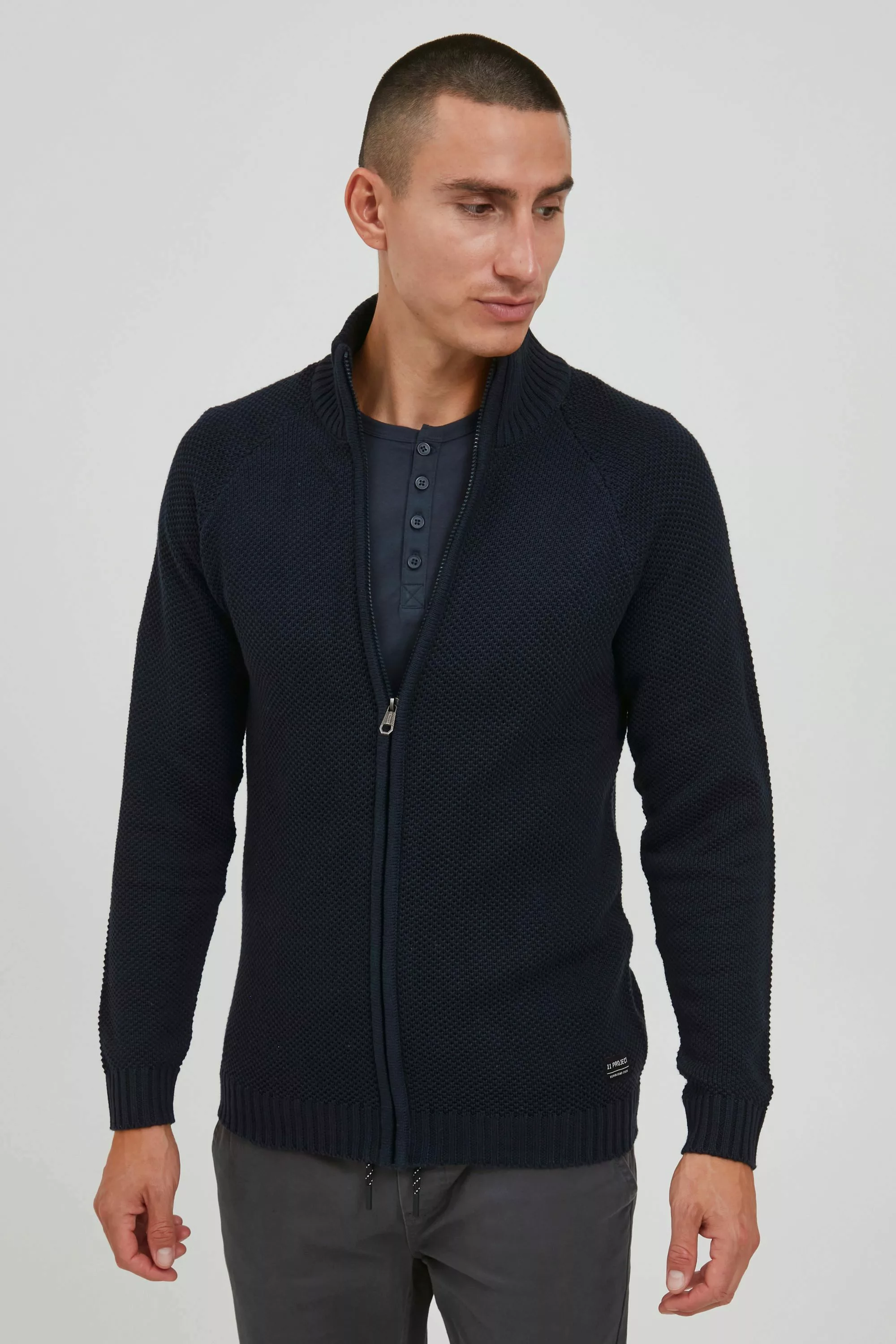 11 Project Strickjacke PRSteffan ZipperJacke mit günstig online kaufen