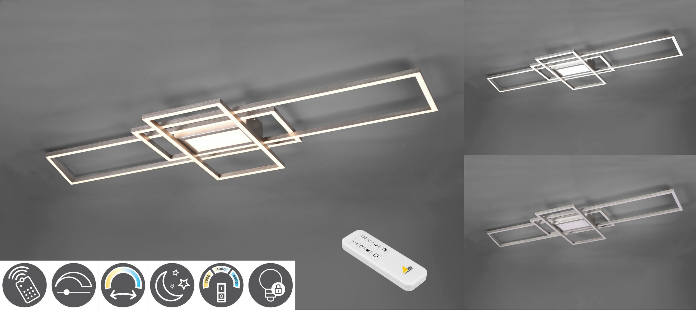 TRIO Leuchten LED Deckenleuchte »MILA«, Leuchtmittel LED-Modul   LED fest i günstig online kaufen