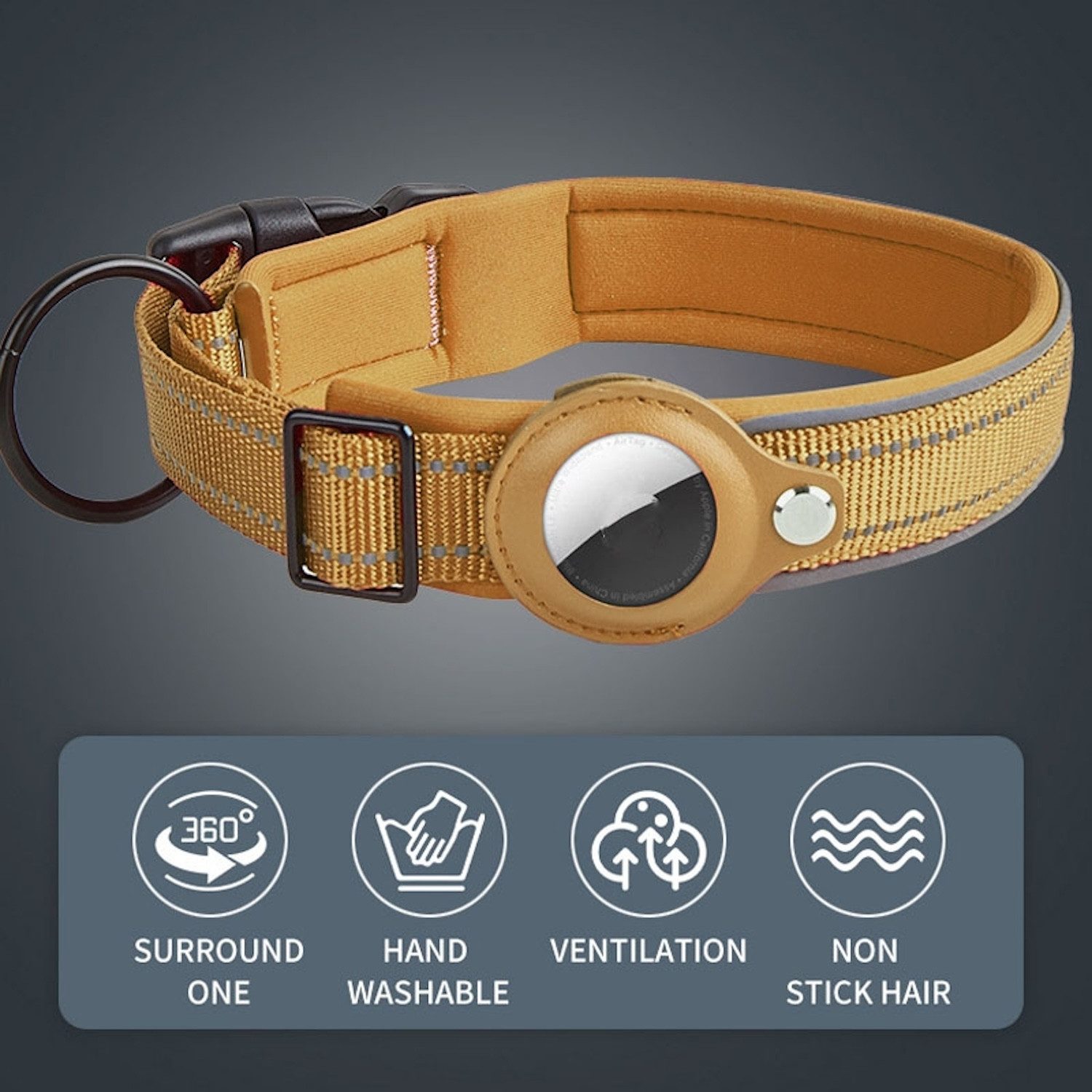 Wigento Smartwatch-Armband Für Apple AirTag Nylon günstig online kaufen