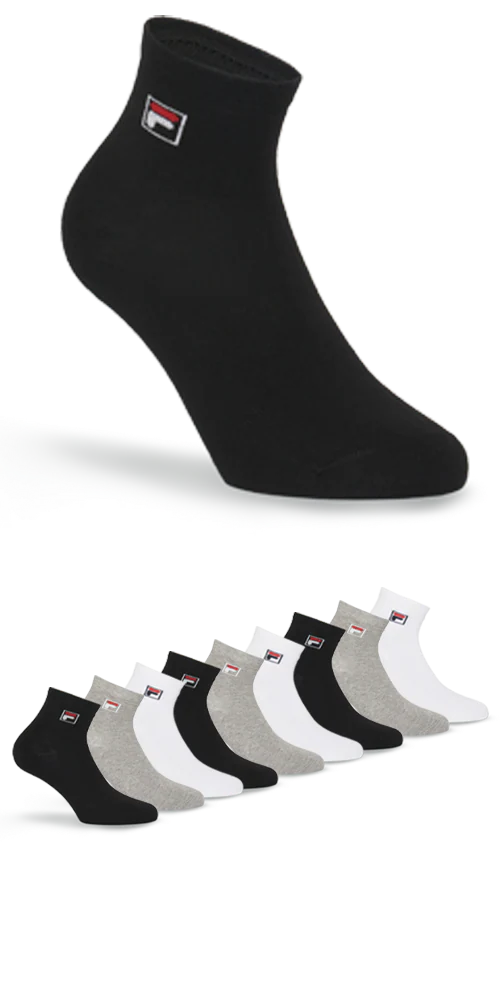 Fila Kurzsocken "UNISEX QUARTER PLAIN SOCKS", (9 Paar), mit Logo-Schriftzug günstig online kaufen