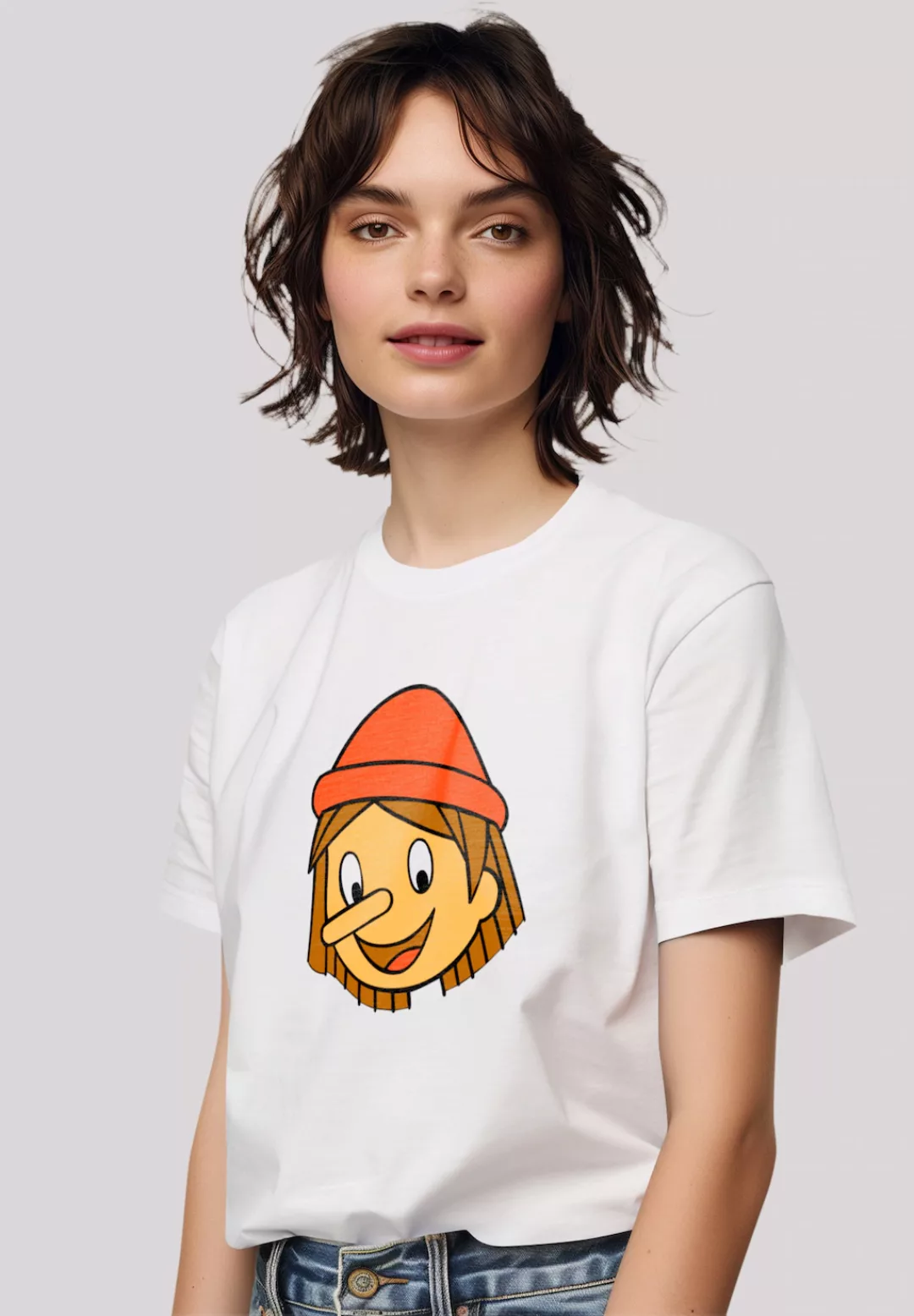 F4NT4STIC T-Shirt "Pinocchio LOGO", Premium Qualität, Zeichentrick, TV Seri günstig online kaufen