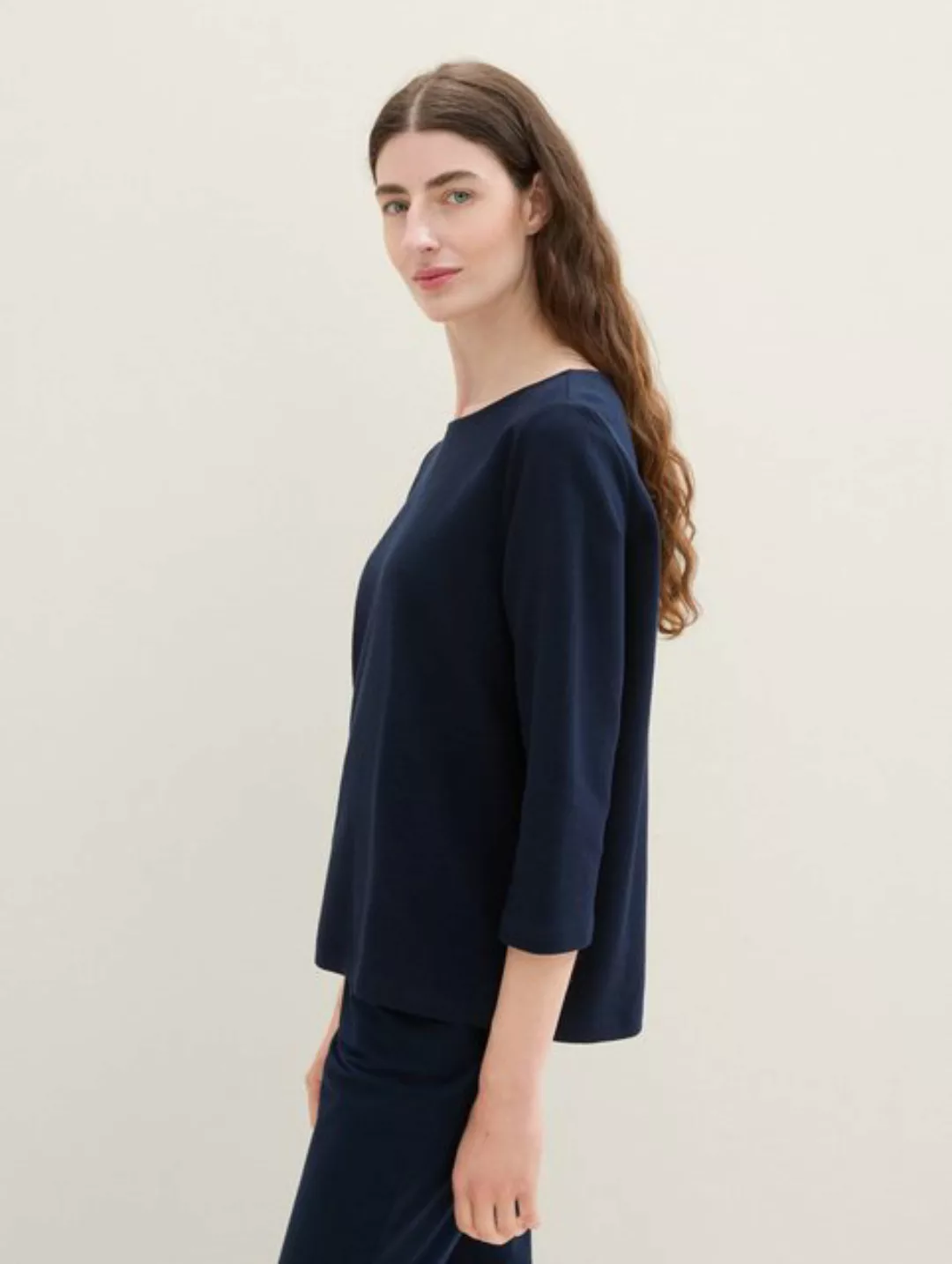 TOM TAILOR 3/4-Arm-Shirt 3/4 Arm Shirt mit Struktur günstig online kaufen