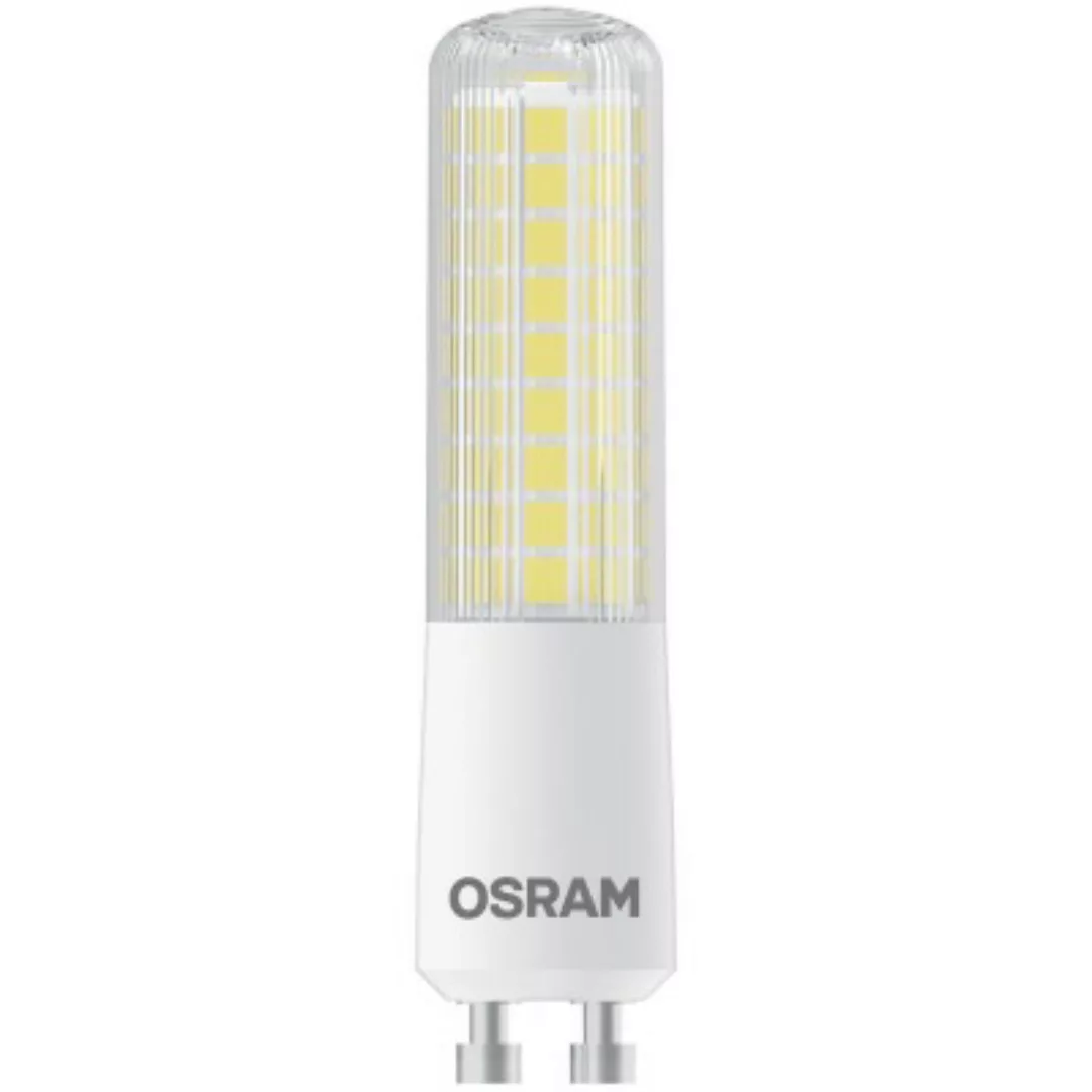 Osram LED Lampe ersetzt 60W Gu10 Kolben in Transparent 7W 806lm 2700K dimmb günstig online kaufen