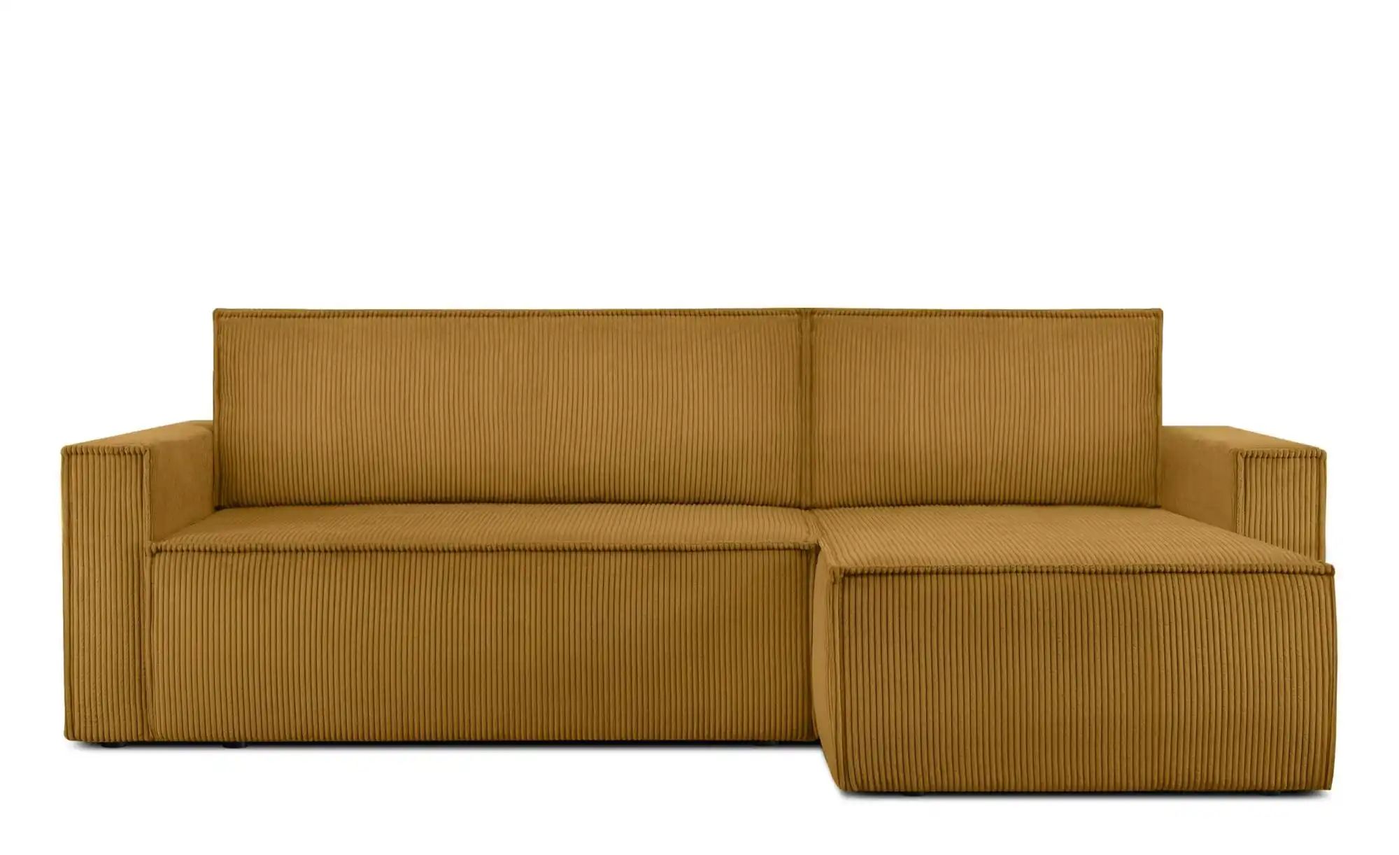 KONSIMO Ecksofa  Napi ¦ gelb ¦ Maße (cm): B: 246 H: 89 Polstermöbel > Sofas günstig online kaufen