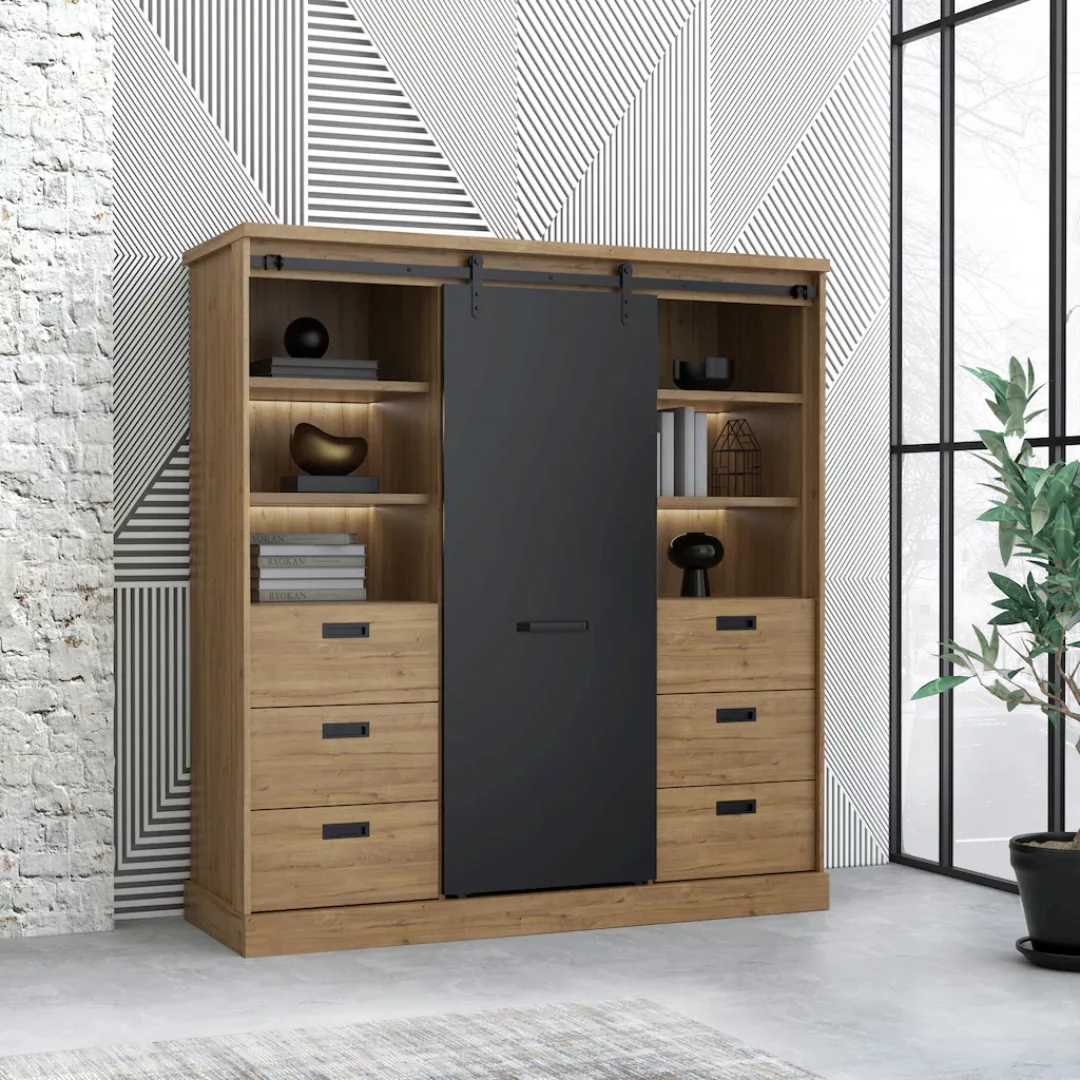 FORTE Highboard "Kaszimiro" günstig online kaufen