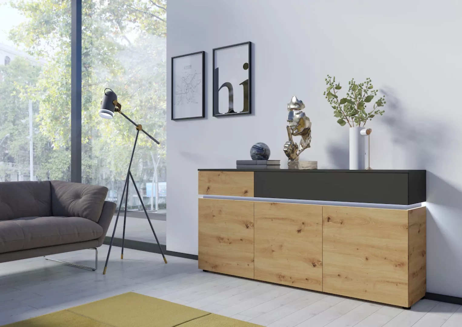 INOSIGN Sideboard "Luci", Breite 180, 5 cm günstig online kaufen