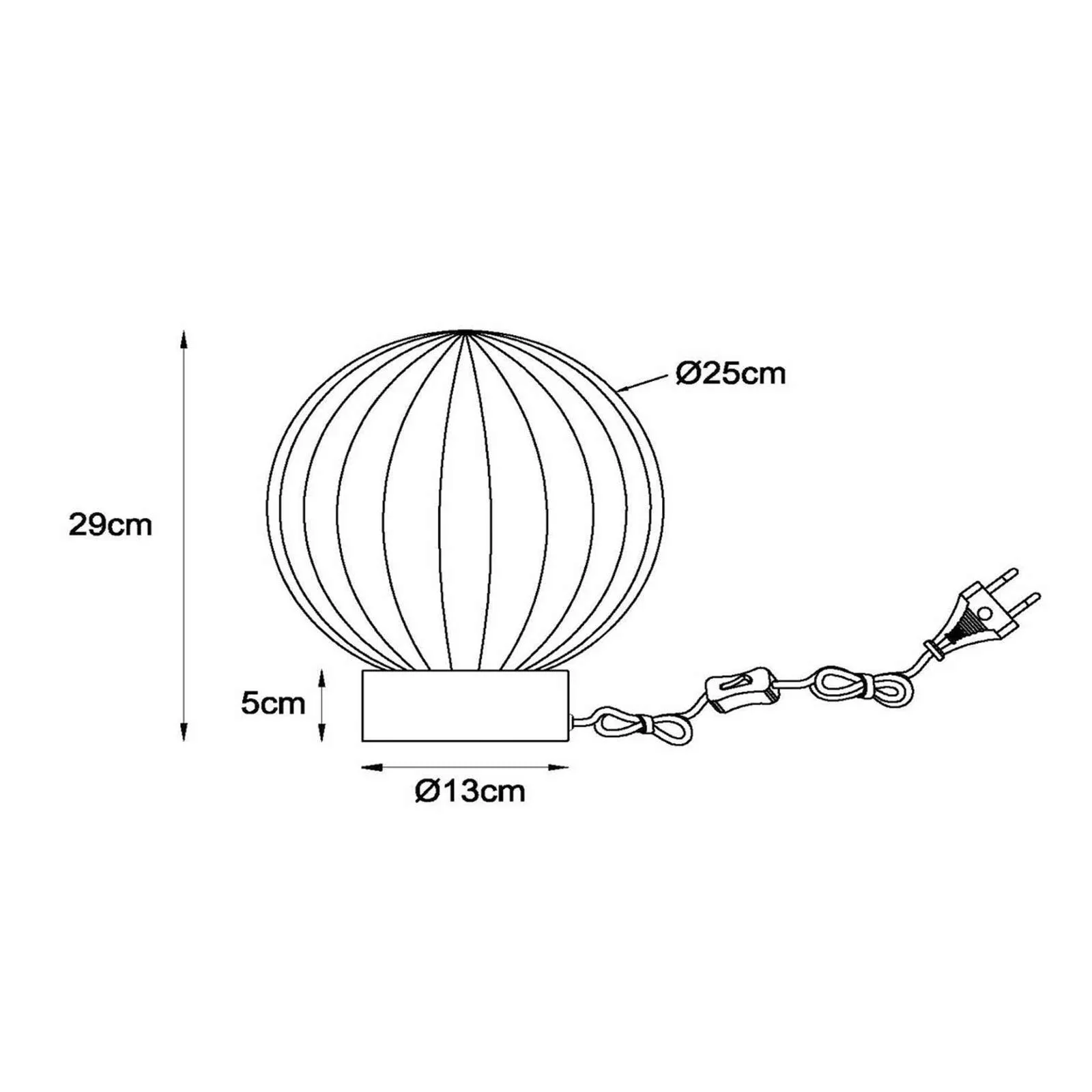 Tischleuchte Monsaraz, grün, Ø 25 cm, Glas, E27 günstig online kaufen