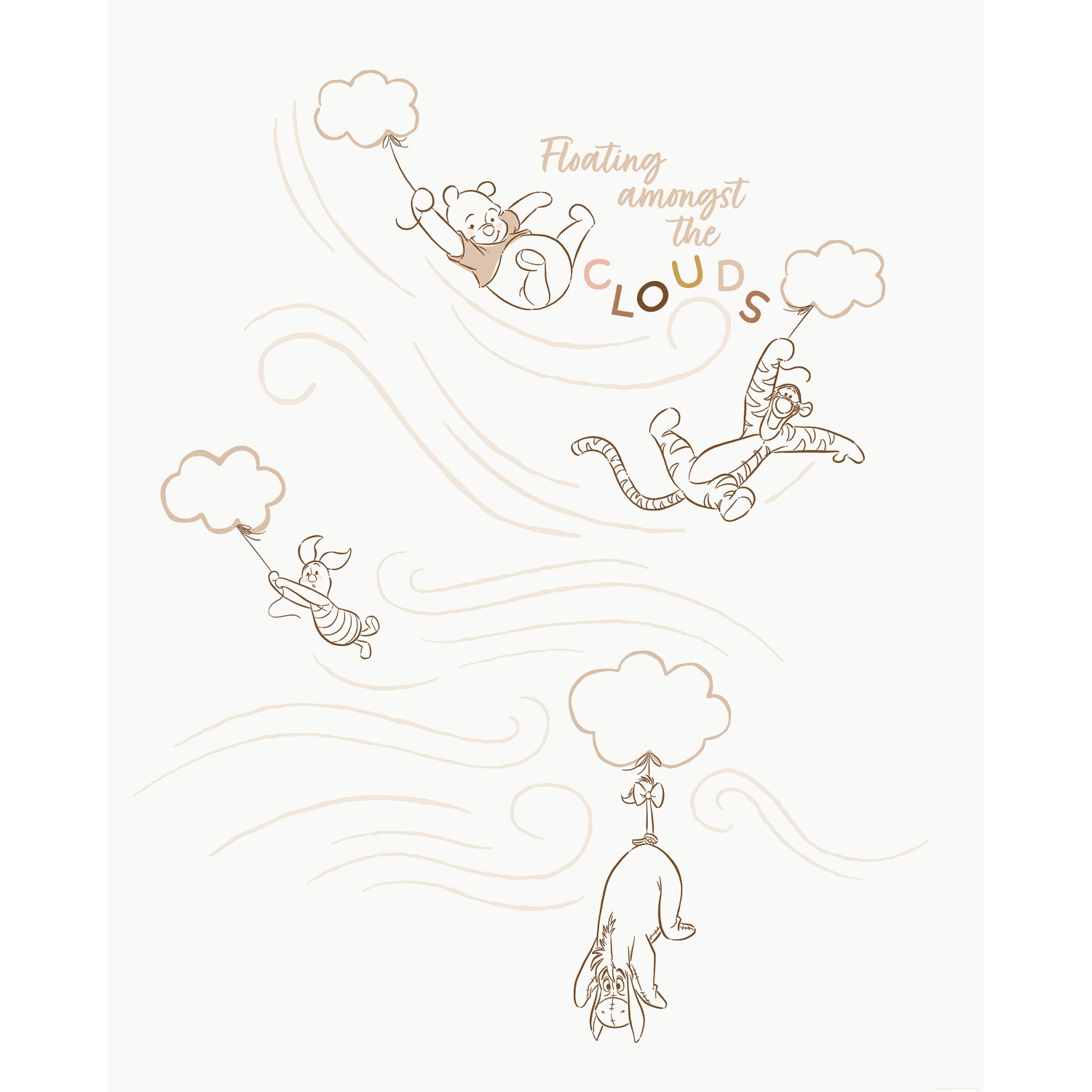 Komar Vlies Fototapete Disney Winnie The Pooh A Bluster Day Beige günstig online kaufen
