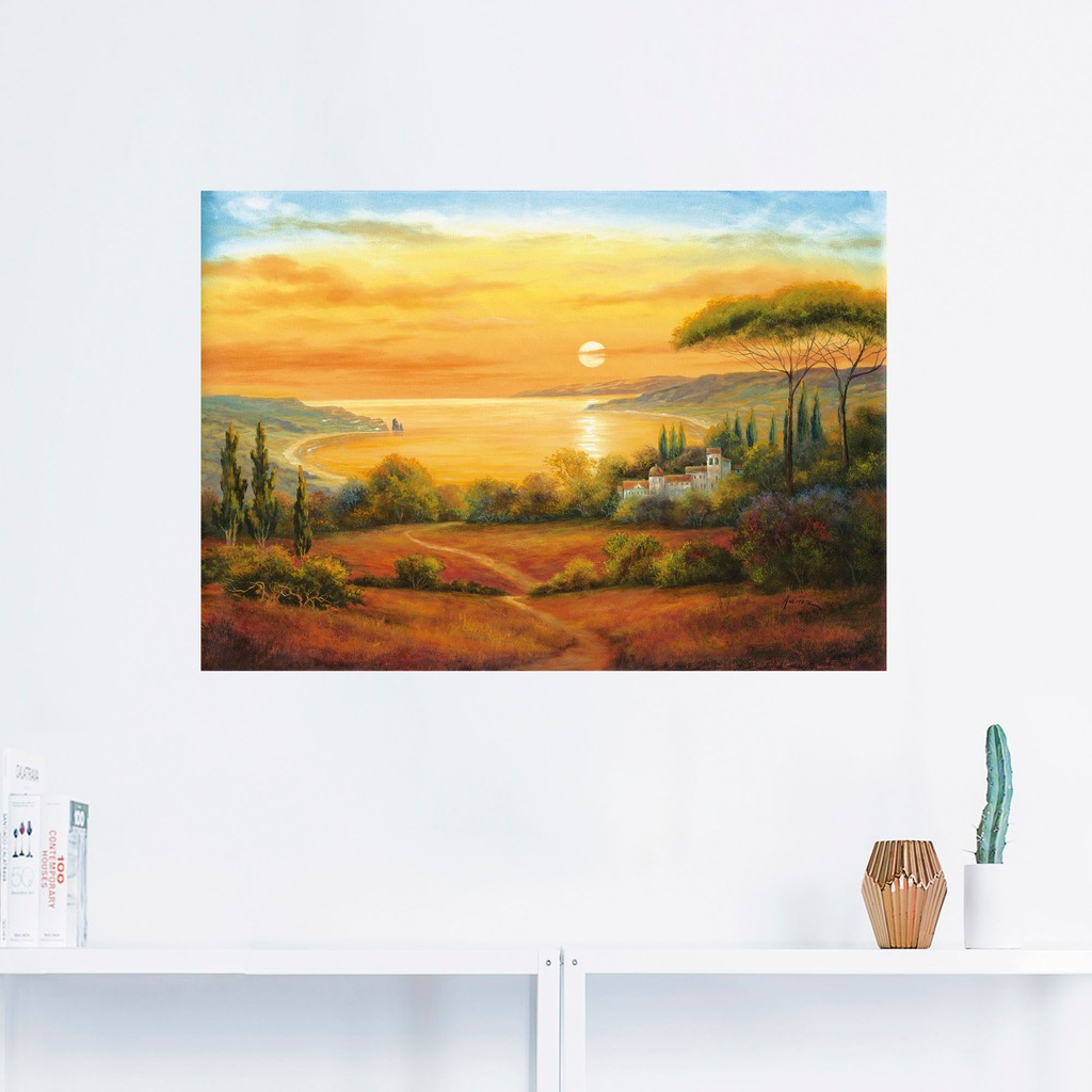 Artland Wandbild »Toskanabucht II«, Europa, (1 St.), als Leinwandbild, Wand günstig online kaufen