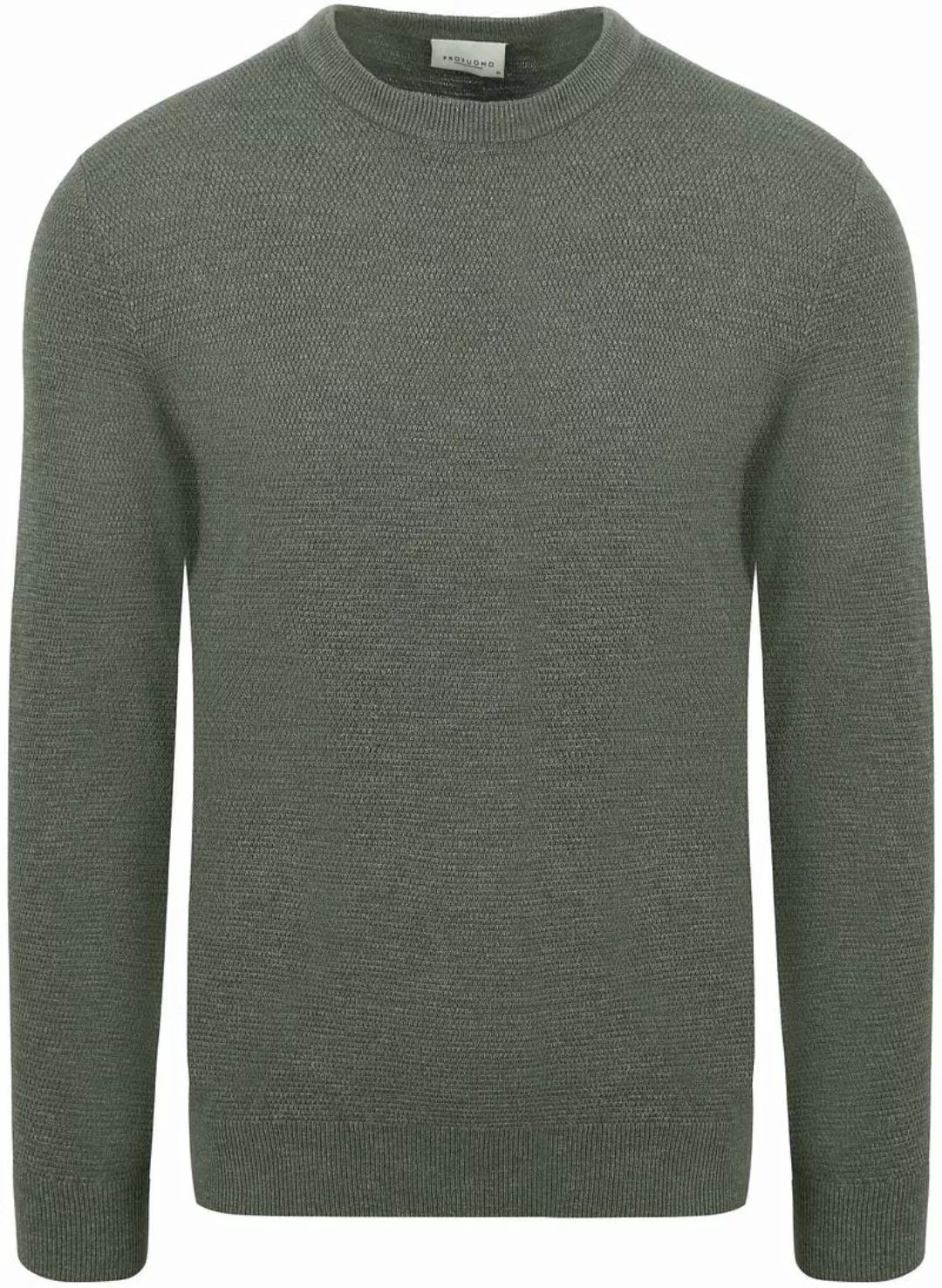 Profuomo Pullover Textured Grün - Größe XXL günstig online kaufen