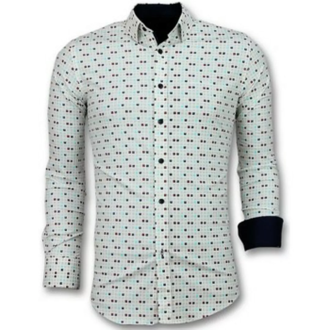 Tony Backer  Hemdbluse Tetris Motiv Shirt günstig online kaufen