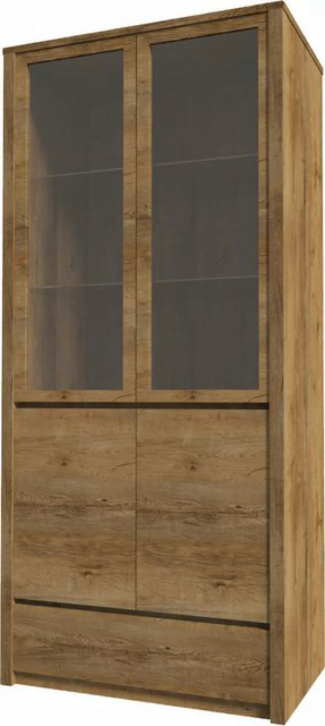 Xlmoebel Vitrine Holzschrank mit Glasfront - Vitrine aus Holz neu im Sortim günstig online kaufen