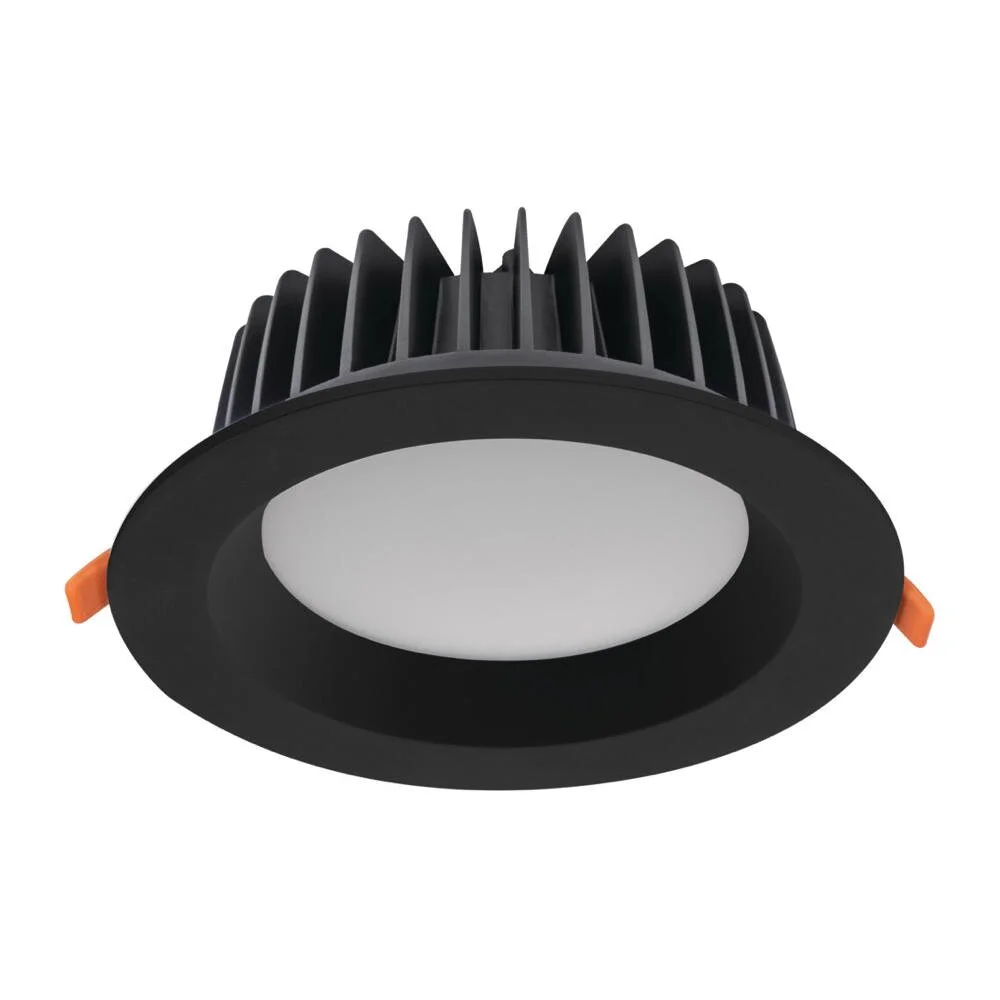LED Einbauspot Tiberi in Schwarz 30W 2850lm IP44 günstig online kaufen