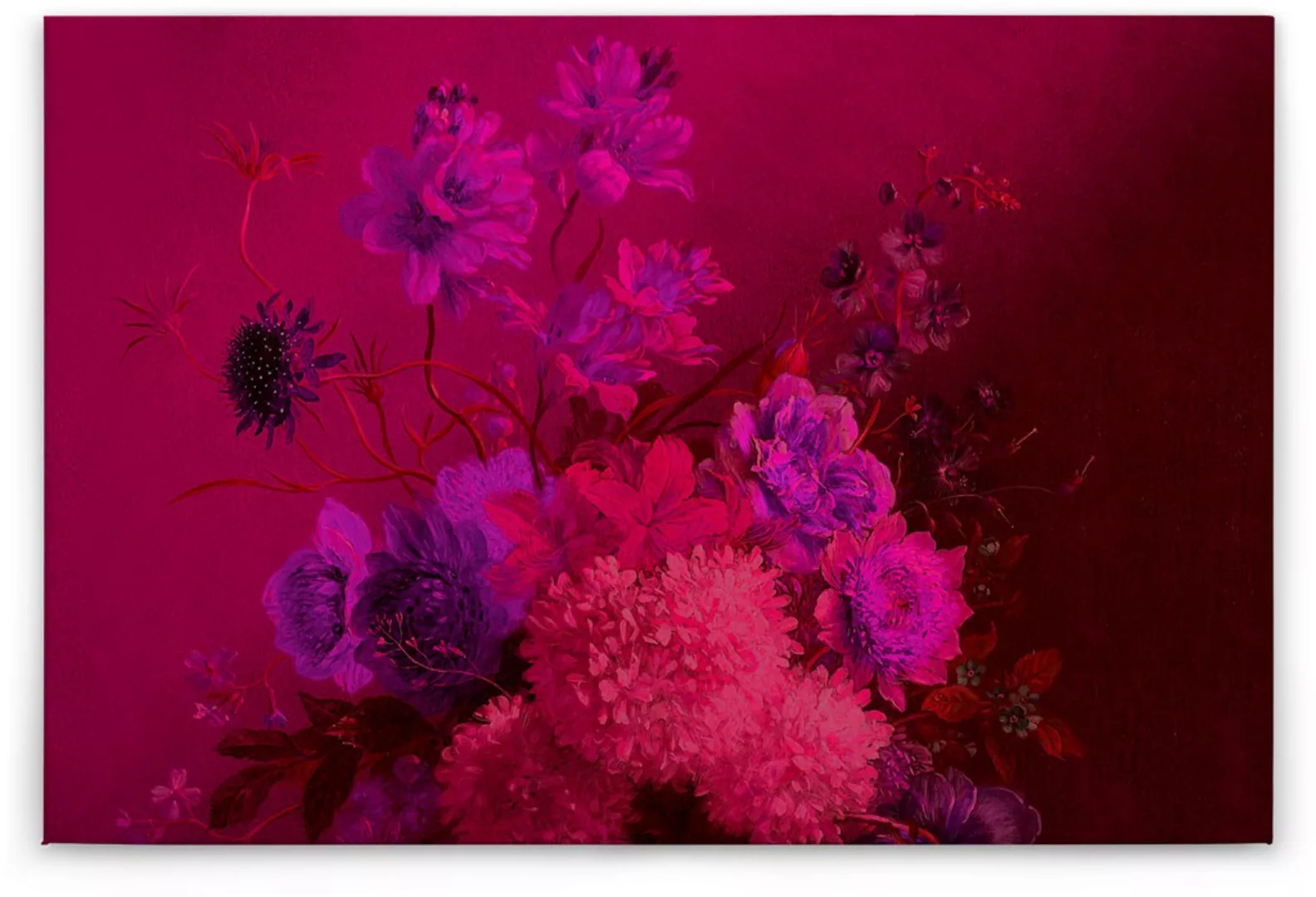 A.S. Création Leinwandbild "bouquet vibrant", Kunst-Blumen-Kinder, (1 St.), günstig online kaufen