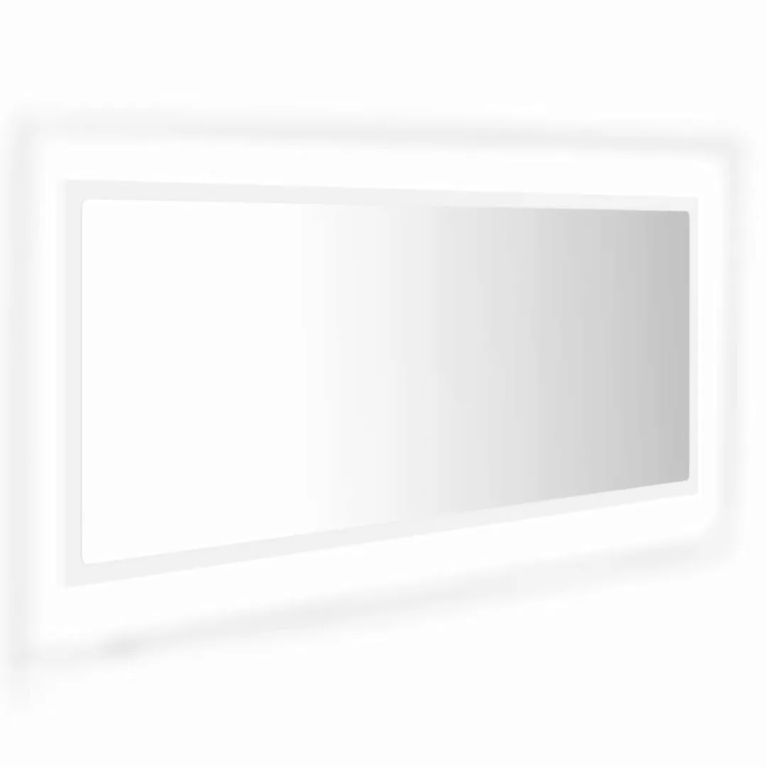 Led-badspiegel Weiß 100x8,5x37 Cm Spanplatte günstig online kaufen