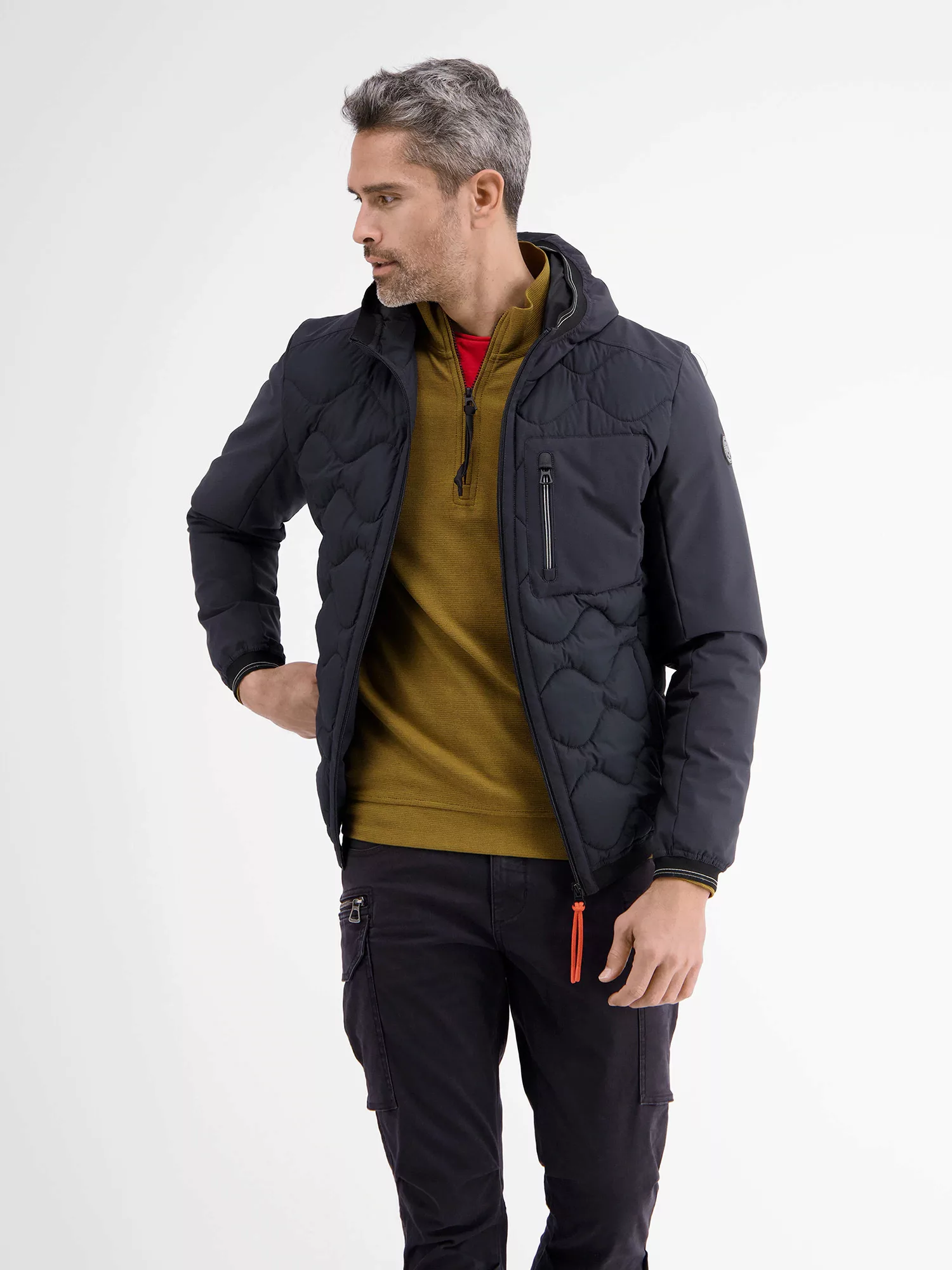 LERROS Outdoorjacke "LERROS Softshell-Hybrid Blouson", mit Kapuze, Windabwe günstig online kaufen