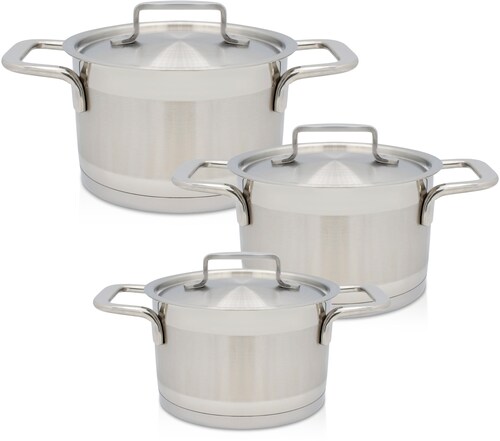 Krüger Topf-Set »Kreta«, Edelstahl 18/10, (Set, 6 tlg.), für Induktions-Koc günstig online kaufen