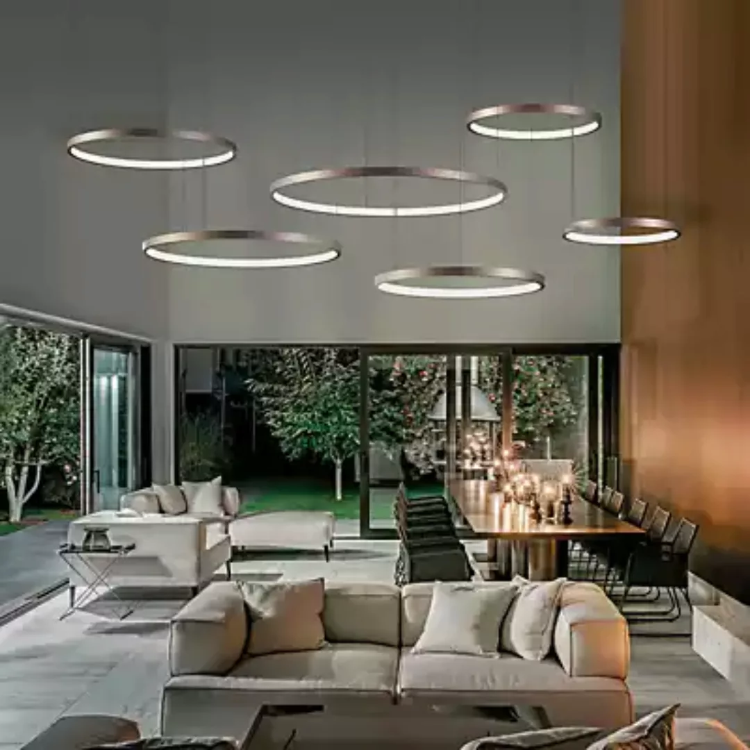 Marchetti Aura Pendelleuchte LED, messing - 120 cm günstig online kaufen
