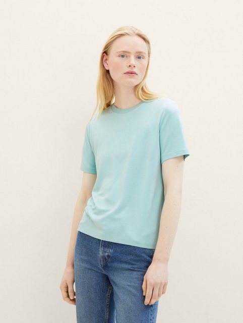 TOM TAILOR Denim T-Shirt Basic Loose Fit T-Shirt günstig online kaufen