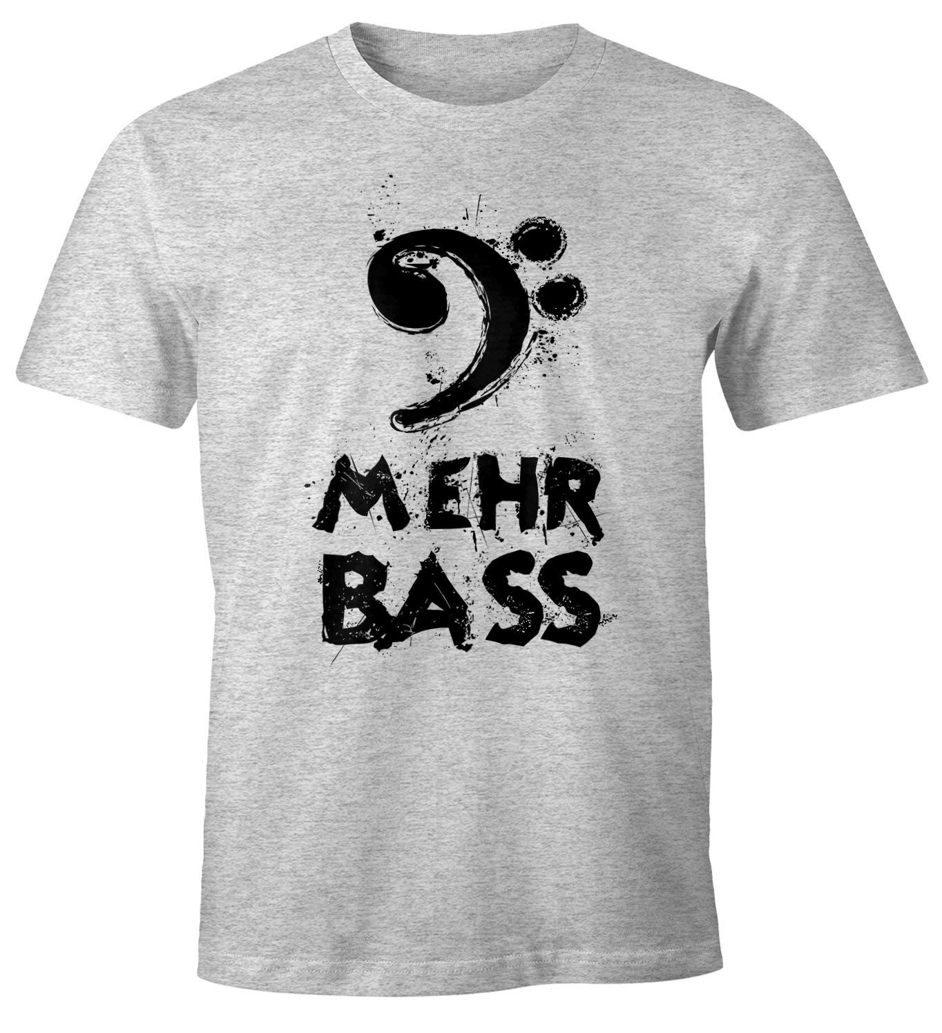 MoonWorks Print-Shirt Herren T-Shirt Mehr Bass günstig online kaufen