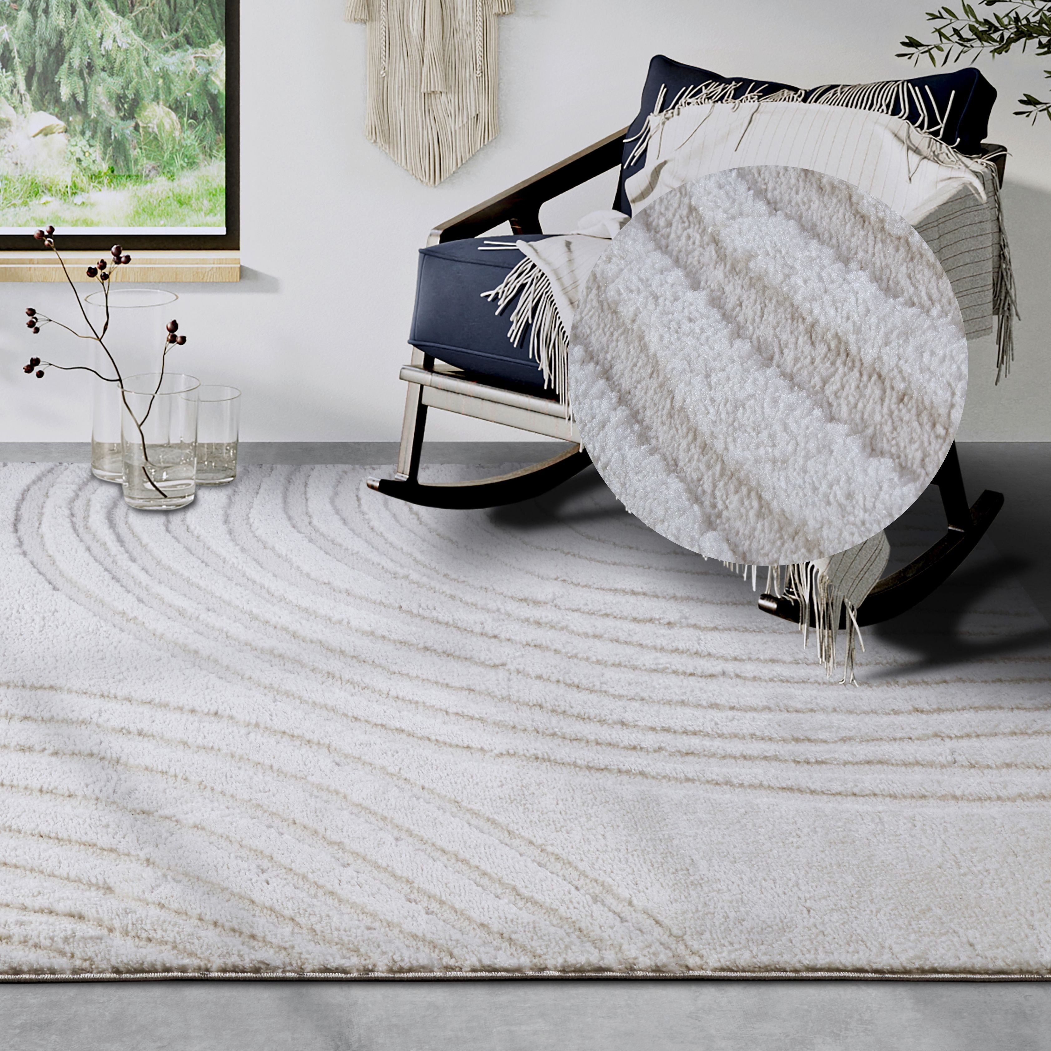 ELLE DECORATION Designteppich »Pigment«, rechteckig, 18 mm Höhe, Hochflor, günstig online kaufen