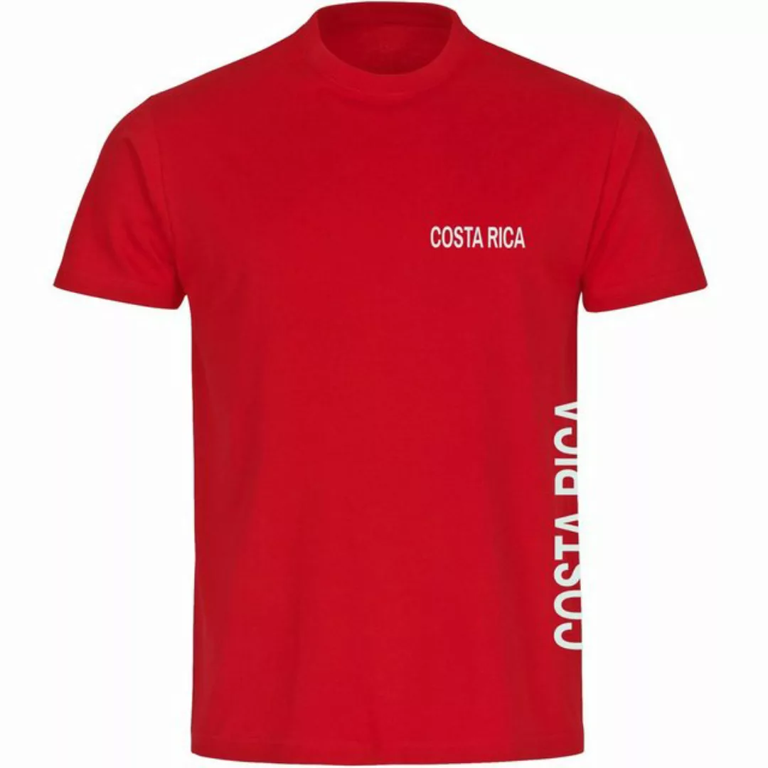 multifanshop T-Shirt Herren Costa Rica - Brust & Seite - Männer günstig online kaufen