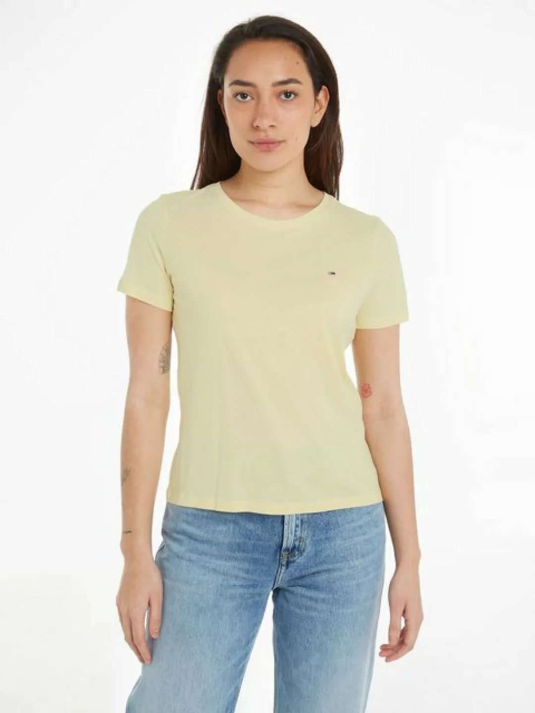 Tommy Jeans T-Shirt "Soft Jersey T Shirt", aus weicher Jersey Qualität Rund günstig online kaufen