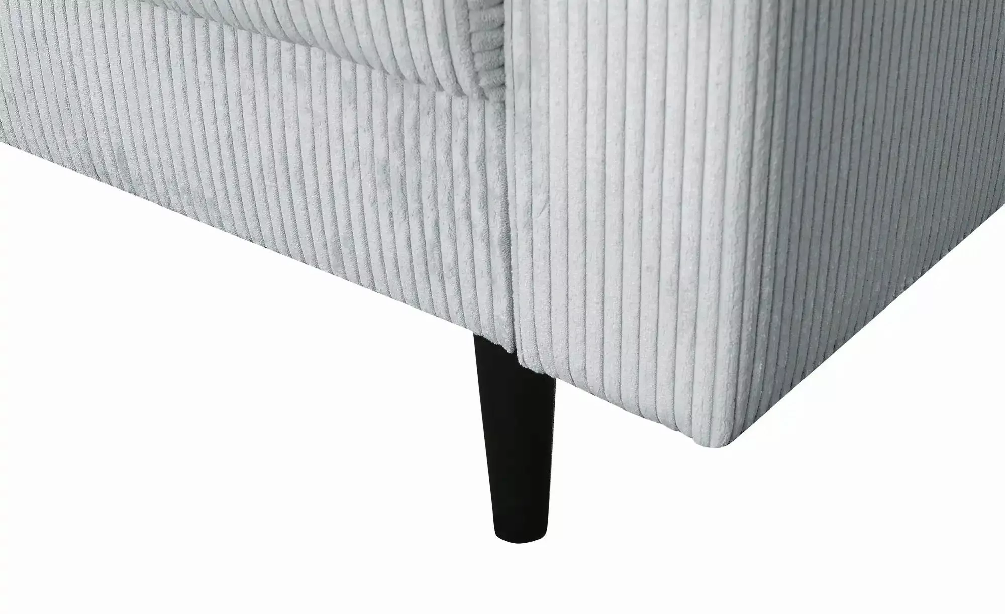 uno Ecksofa trendiger Cordstoff Livorno ¦ grau ¦ Maße (cm): B: 221 H: 105 T günstig online kaufen