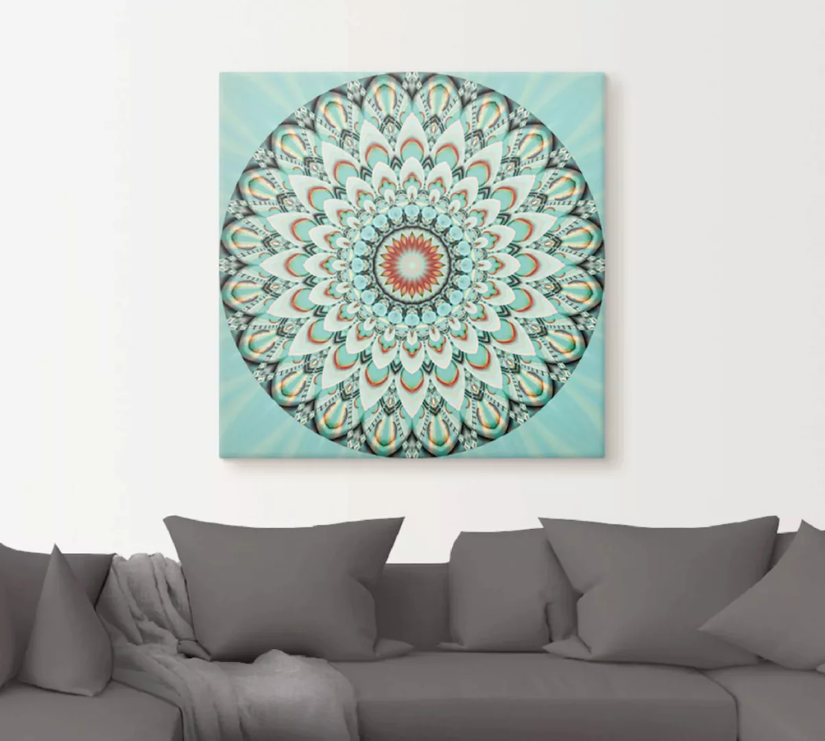 Artland Wandbild "Mandala Integrität", Muster, (1 St.), als Leinwandbild, W günstig online kaufen