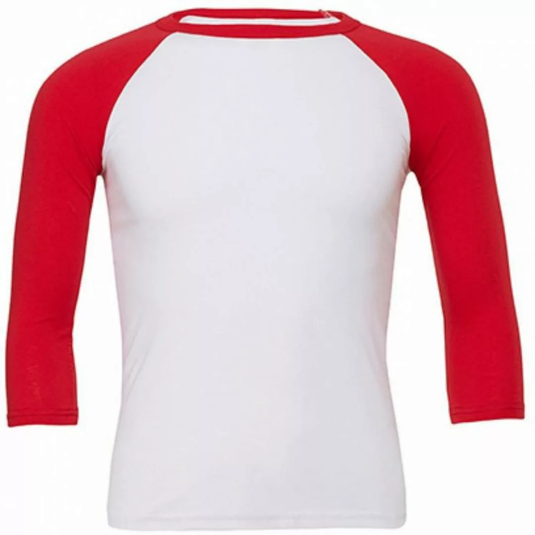 Bella + Canvas Rundhalsshirt Bella Uni Sportshirt 3/4 Sleeve Baseball T-Shi günstig online kaufen
