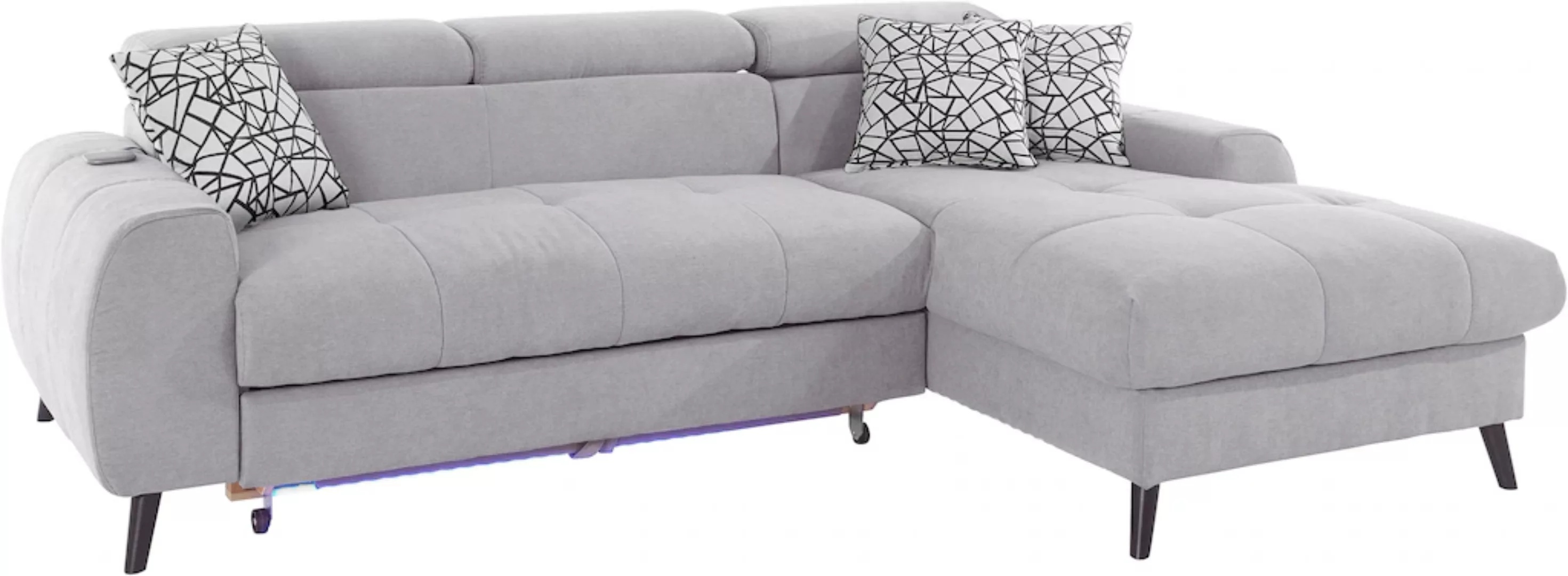 COTTA Ecksofa "Mia L-Form", 3-tlg.-Kissen-Set, Recamiere, wahlweise mit ode günstig online kaufen