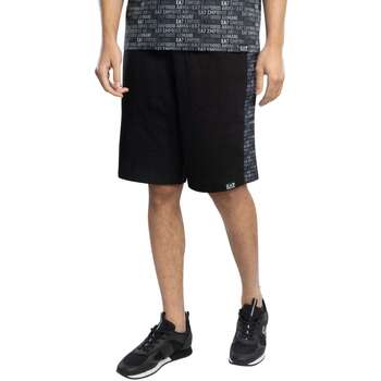 Emporio Armani EA7  Shorts Gemusterte Sweatshorts günstig online kaufen