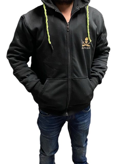 Aaron Bane Hoodie Aaron Bane Zip Hoodie Jacke – Schwarz mit Totenkopf bis G günstig online kaufen