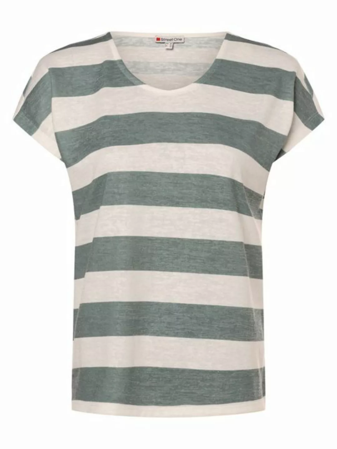 STREET ONE T-Shirt STREET ONE / Da.Top / LS_LTD QR two-color stripemix günstig online kaufen