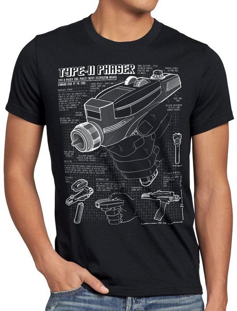 style3 T-Shirt Phaser 2265 Blaupause star trek Raumschiff Enterprise NCC-70 günstig online kaufen