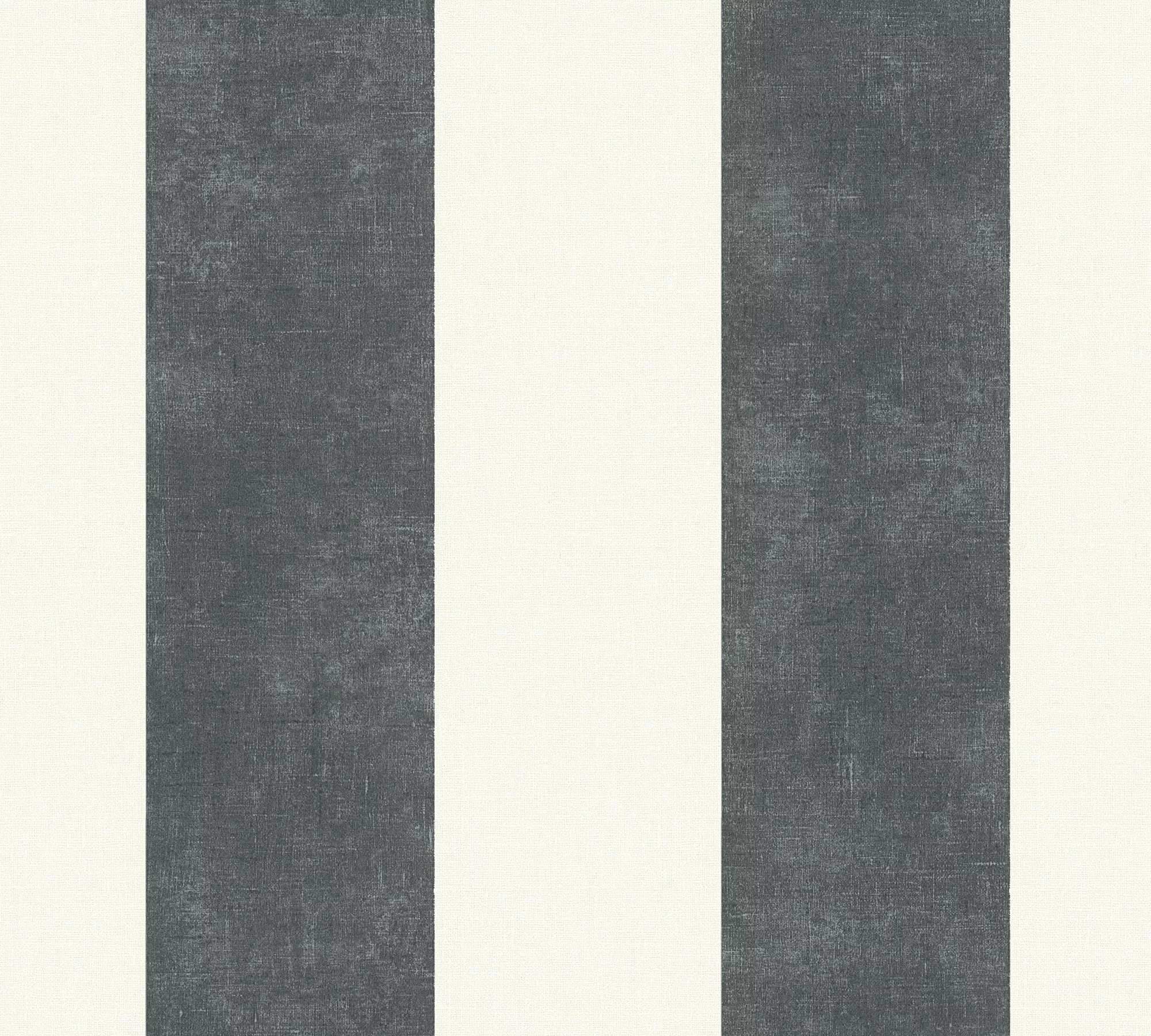 Bricoflor Streifentapete in Schwarz Weiß Klassische Tapete mit Blockstreife günstig online kaufen