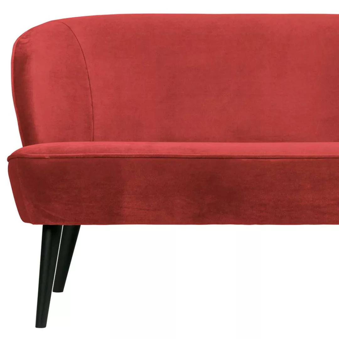 Retro Sofa in Rot 110 cm breit günstig online kaufen