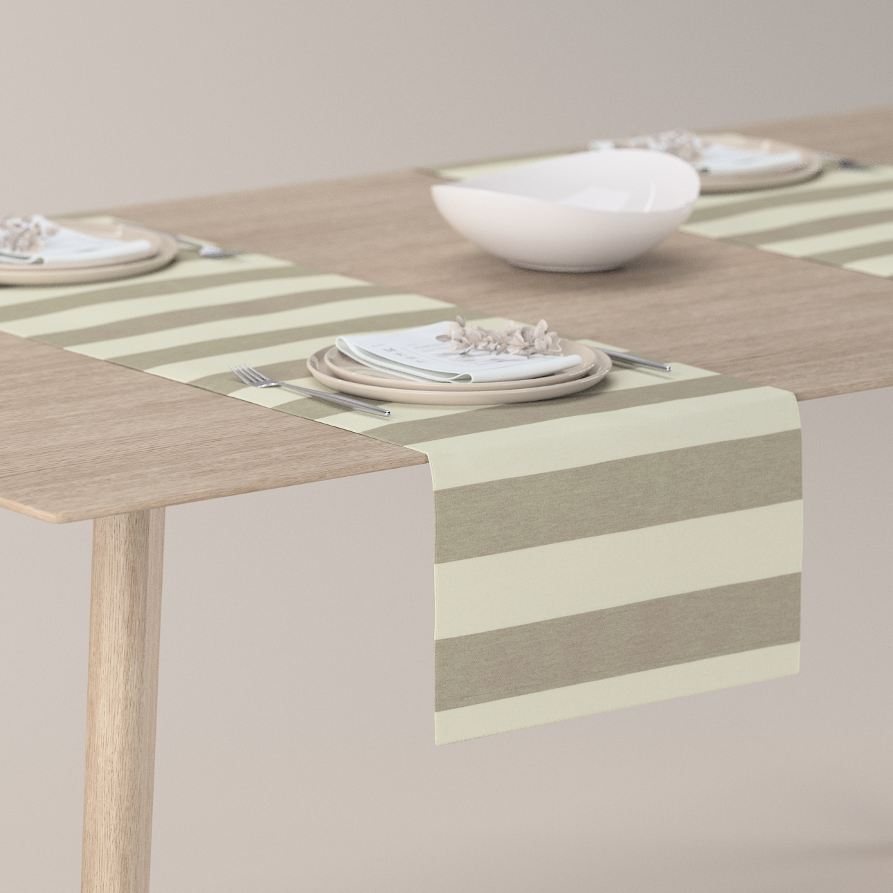 Tischläufer, weiß- beige, 40 x 130 cm, Quadro (143-93) günstig online kaufen