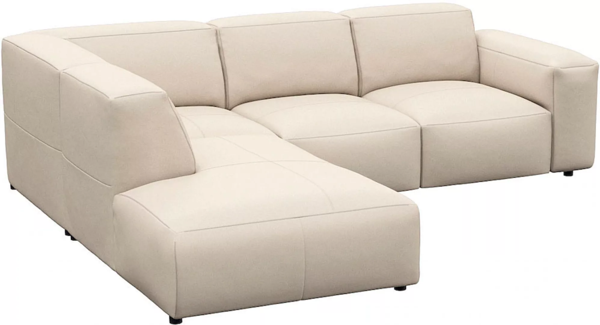 FLEXLUX Ecksofa »Lucera, super bequem durch hochwertigen Sitzaufbau mit Kal günstig online kaufen