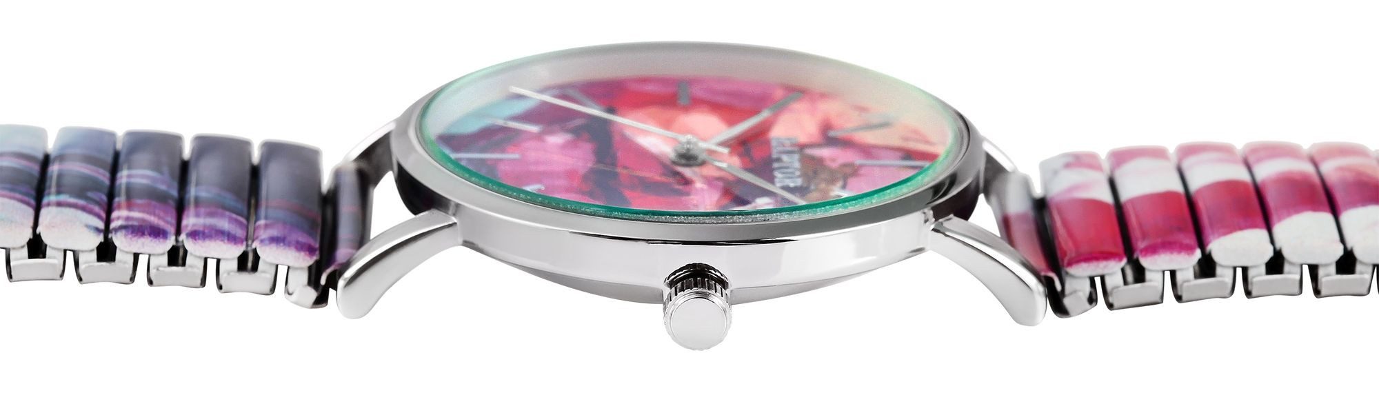 Raptor Quarzuhr Colorful Edition mit Edelstahlzugarmband, günstig online kaufen