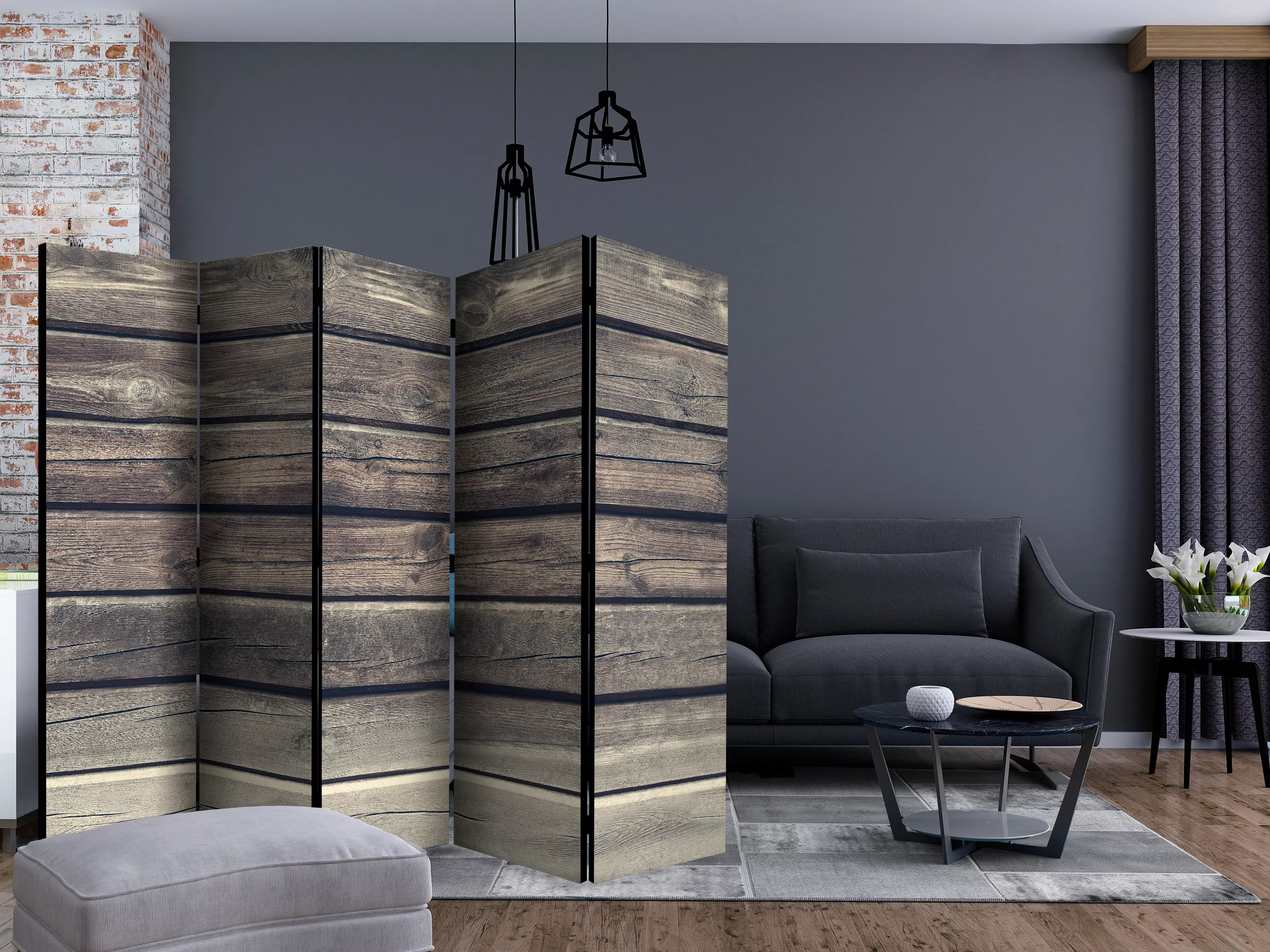 5-teiliges Paravent - Country Style Ii [room Dividers] günstig online kaufen