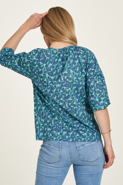 Cambric Baumwoll-bluse Mit Floralem Muster Gots-zertifiziert (S22c33) günstig online kaufen