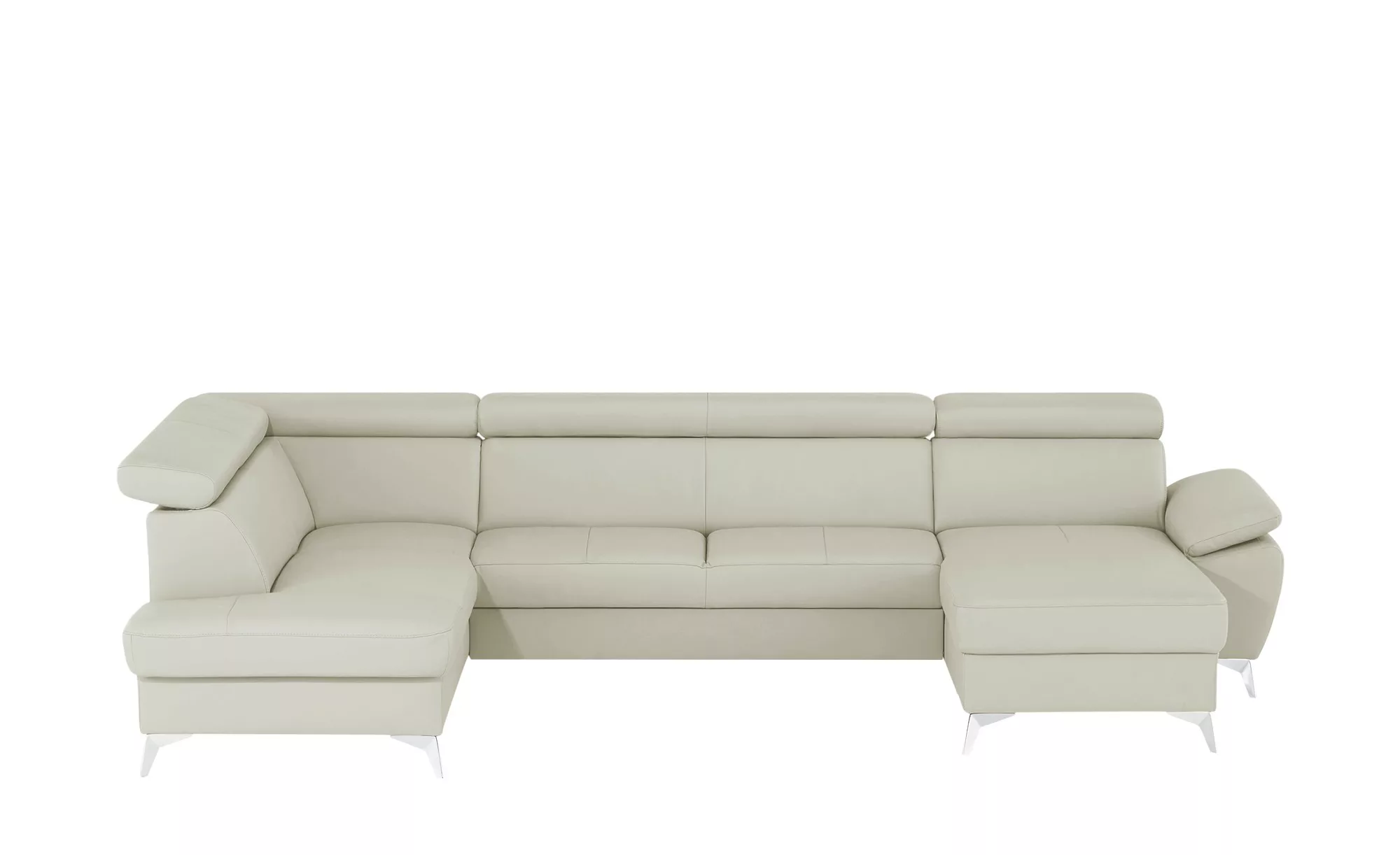 uno Wohnlandschaft  Apollo - grau - Polstermöbel > Sofas > Ledersofas - Möb günstig online kaufen