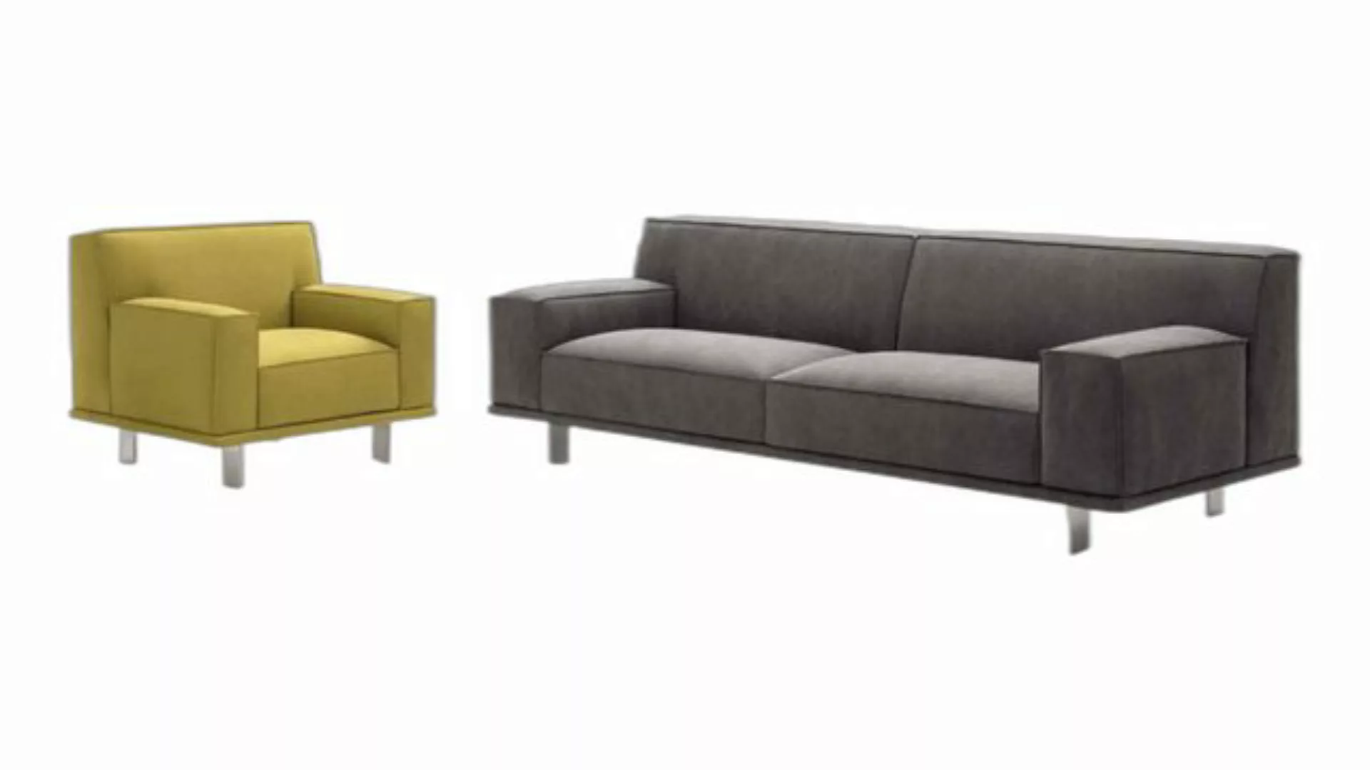 Xlmoebel 3-Sitzer Sofa-Set 3+1 Sitzer Stoff Entspannungsdesign Möbel, 2 Tei günstig online kaufen