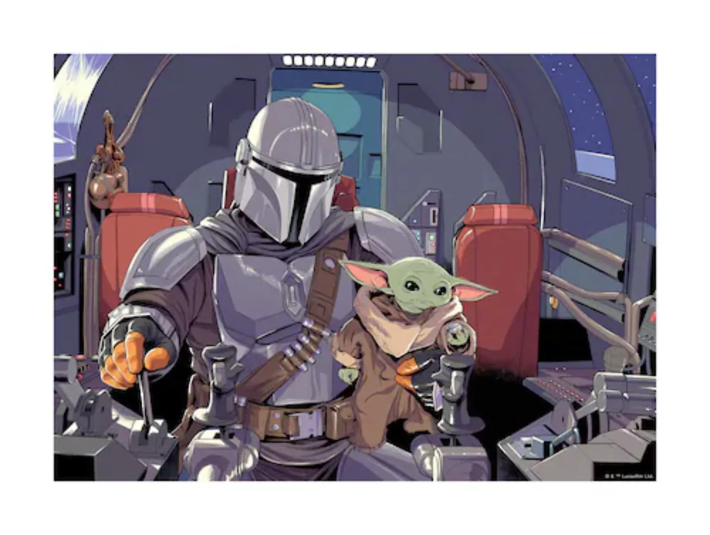 Komar Wandbild »Mandalorian The Child Cockpit«, Disney-Star Wars, (1 St.), günstig online kaufen