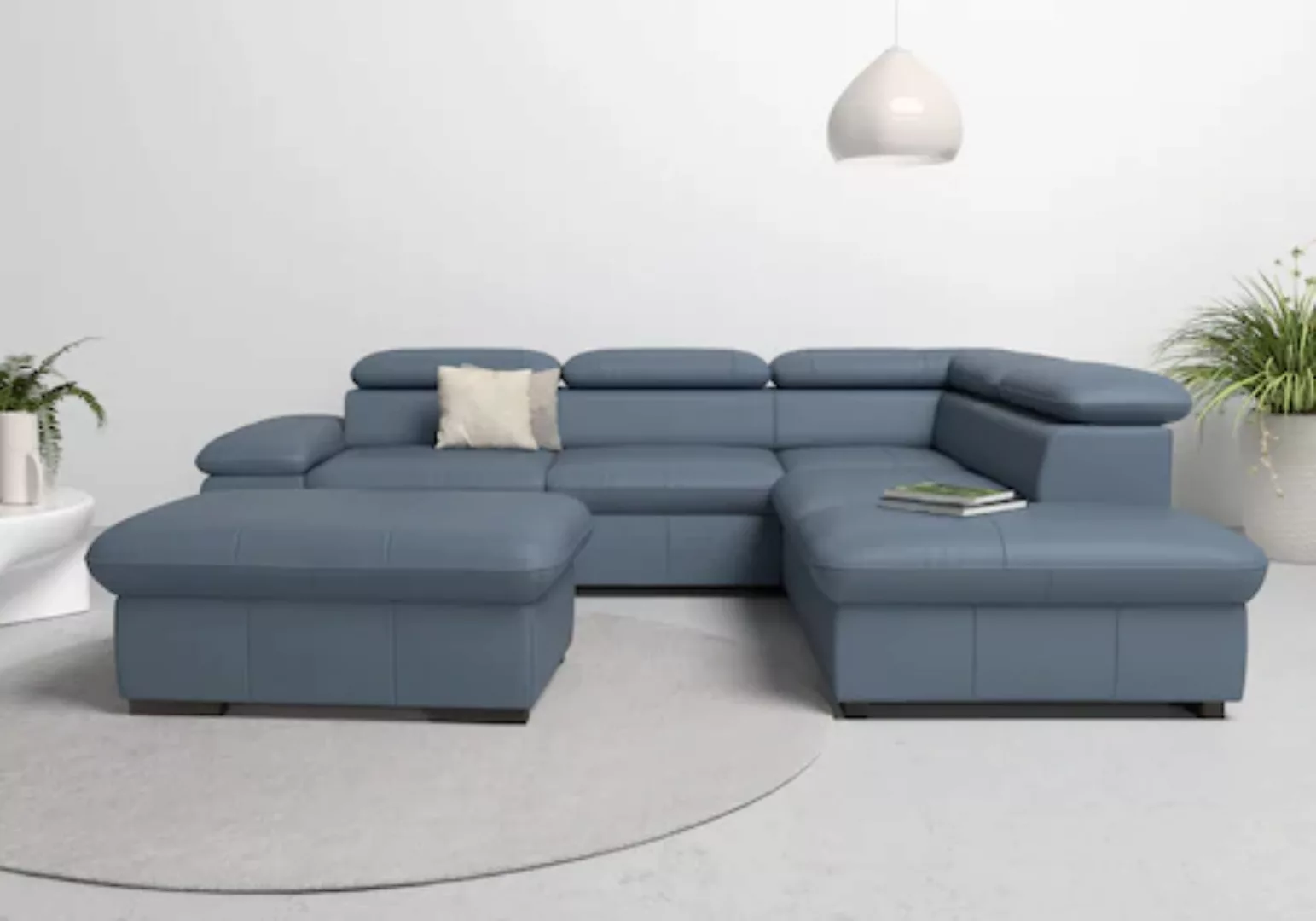 Home affaire Ecksofa »Alberto L-Form«, mit Kopfteilverstellung, wahlweise m günstig online kaufen
