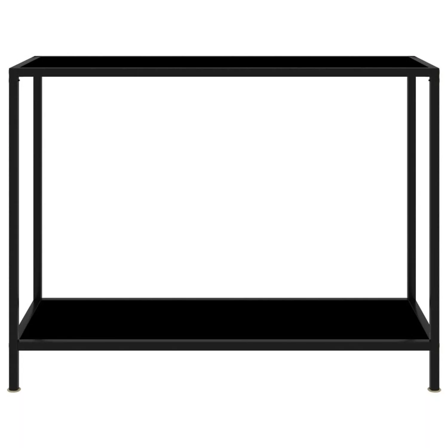 Konsolentisch Schwarz 100x35x75 Cm Hartglas günstig online kaufen