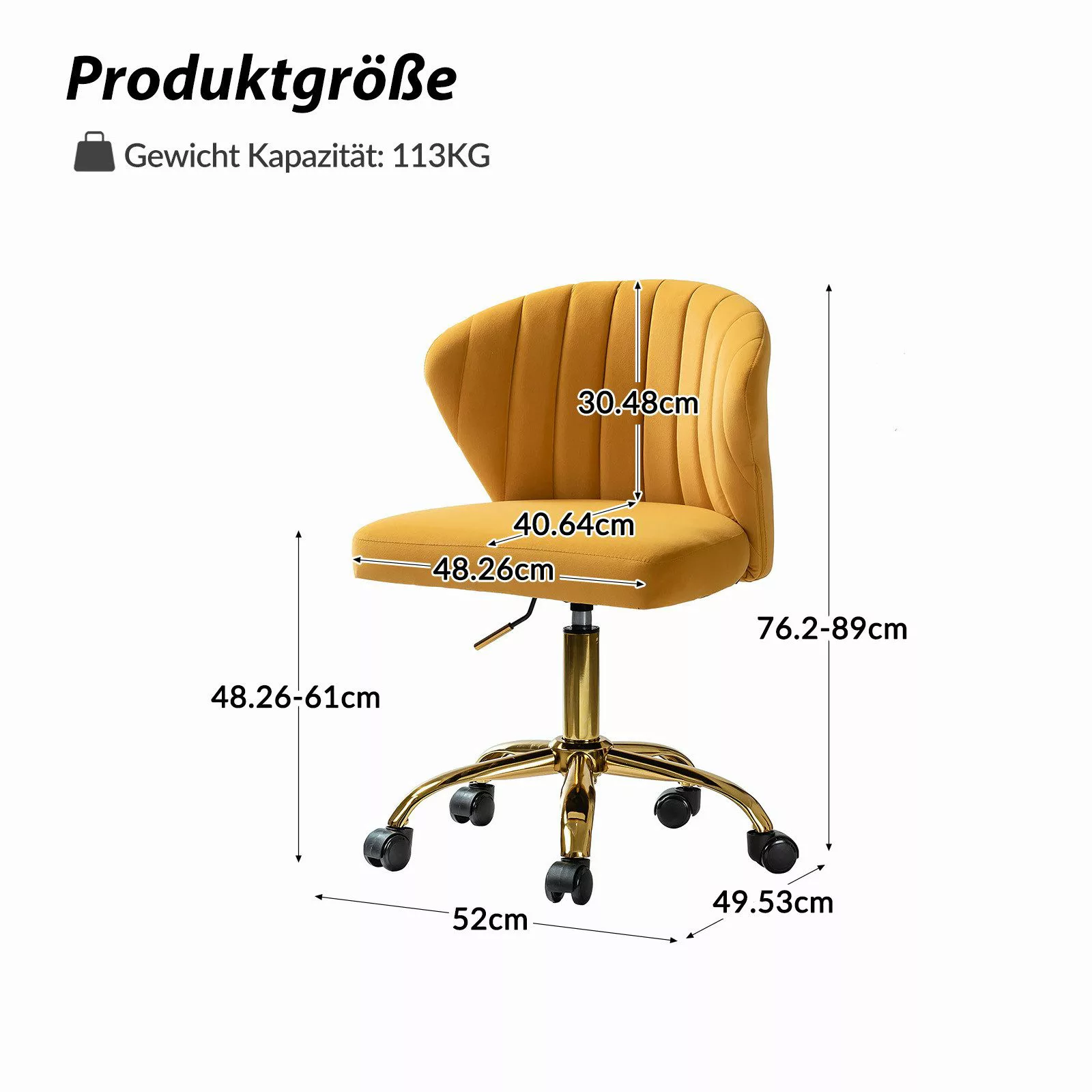 HULALA HOME Stuhl Bürostuhl Computerstuhl Schminktischstuhl günstig online kaufen